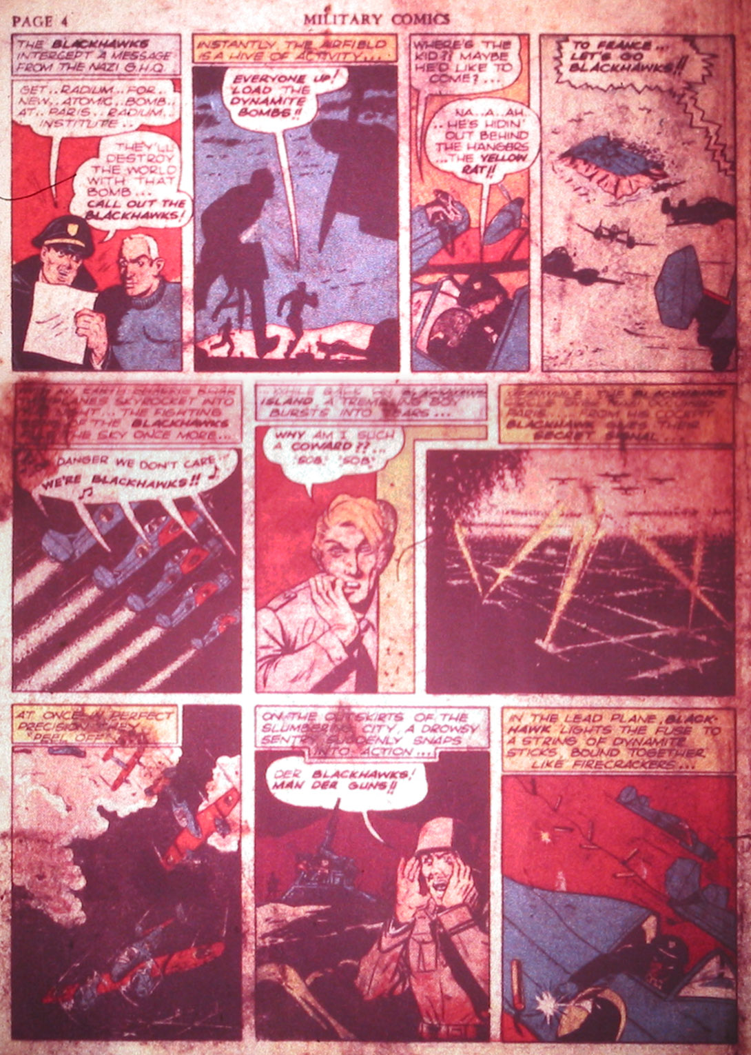 Military Comics #2 (Quality Comics), page 6. Public domain (US).