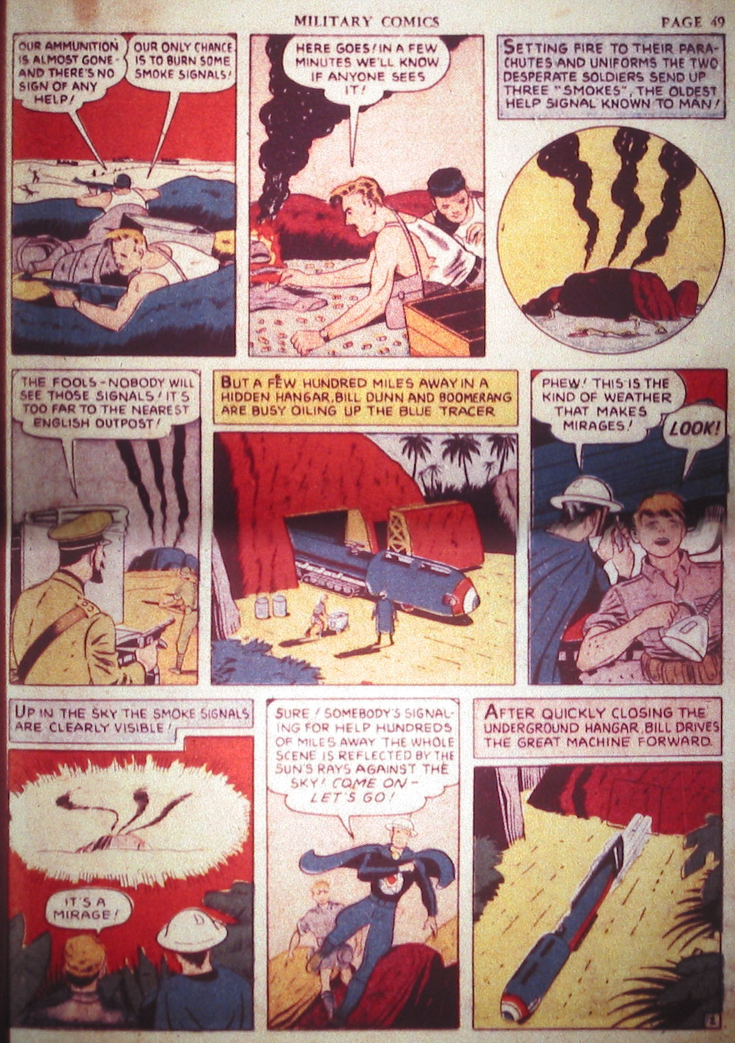 Military Comics #2 (Quality Comics), page 51. Public domain (US).
