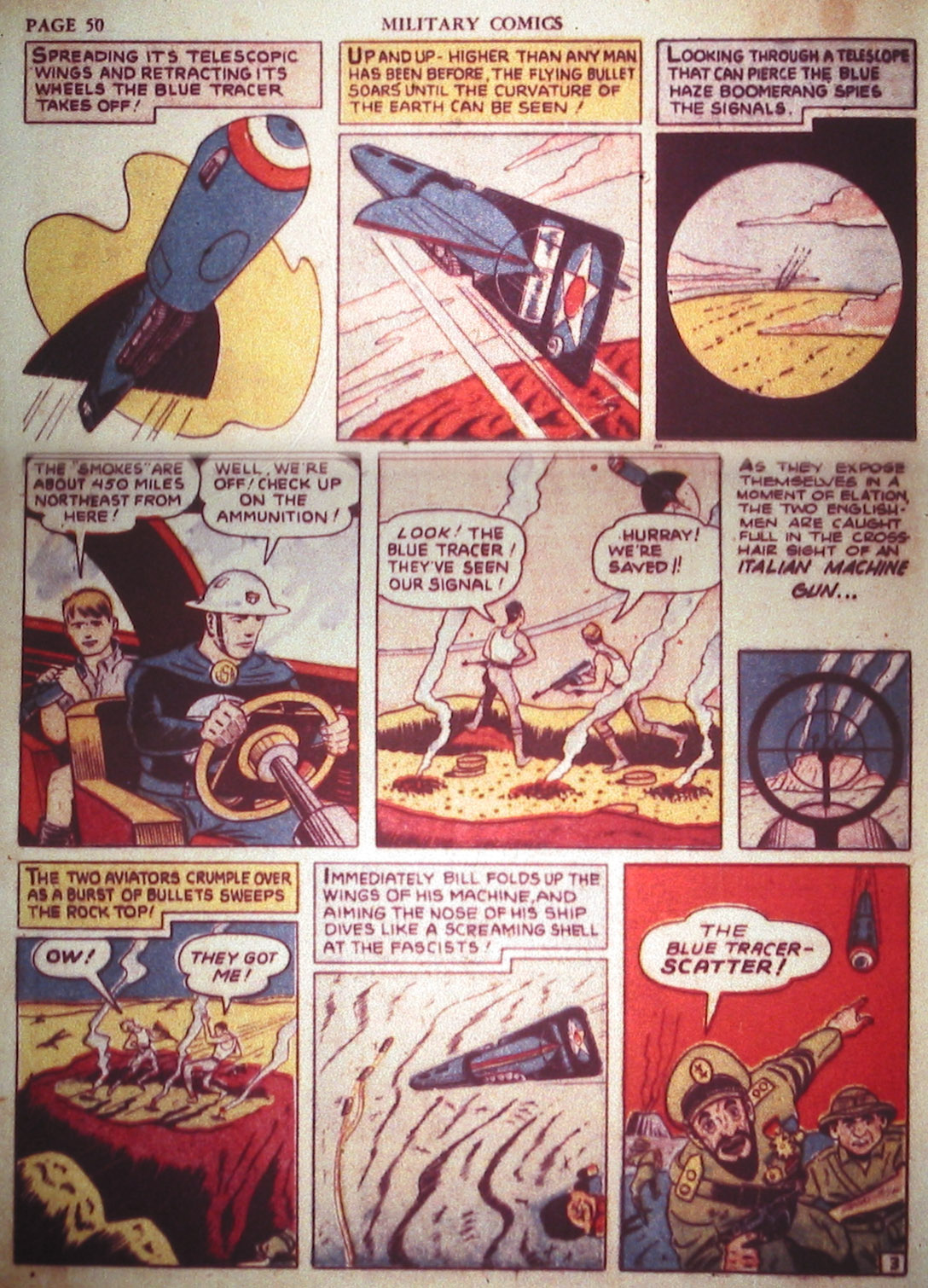 Military Comics #2 (Quality Comics), page 52. Public domain (US).