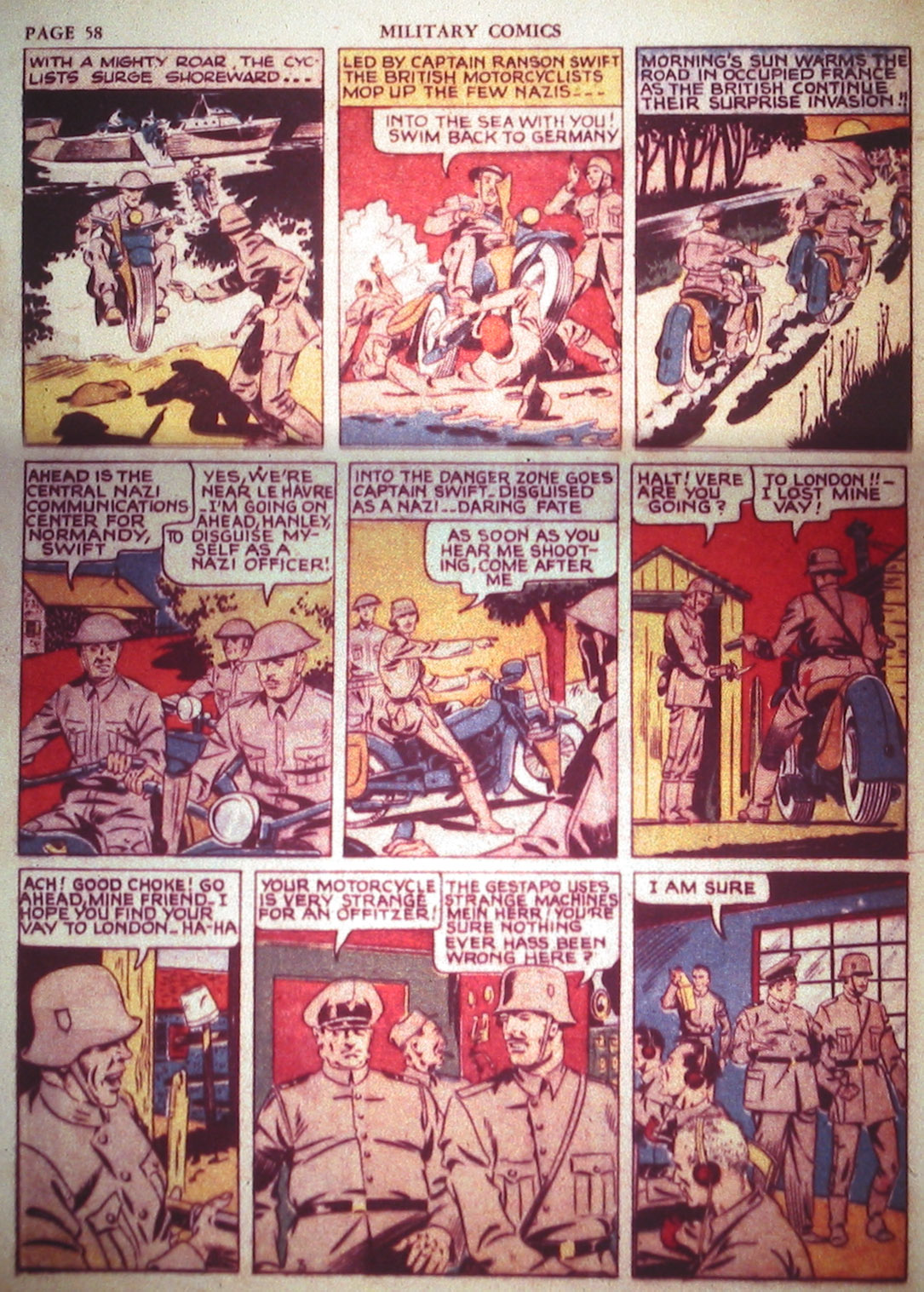 Military Comics #2 (Quality Comics), page 60. Public domain (US).