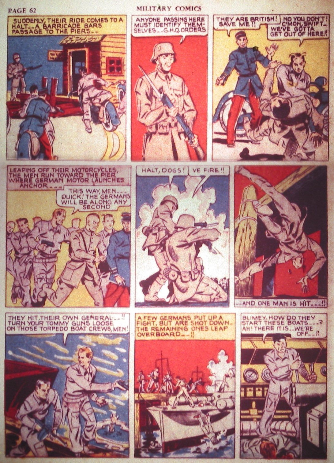 Military Comics #2 (Quality Comics), page 64. Public domain (US).