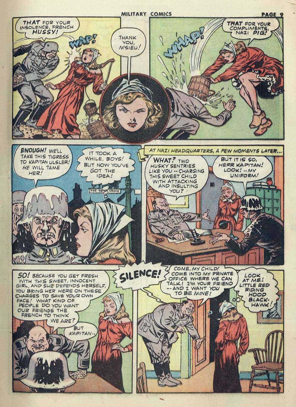 Military Comics #20 (Quality Comics), page 11. Public domain (US).