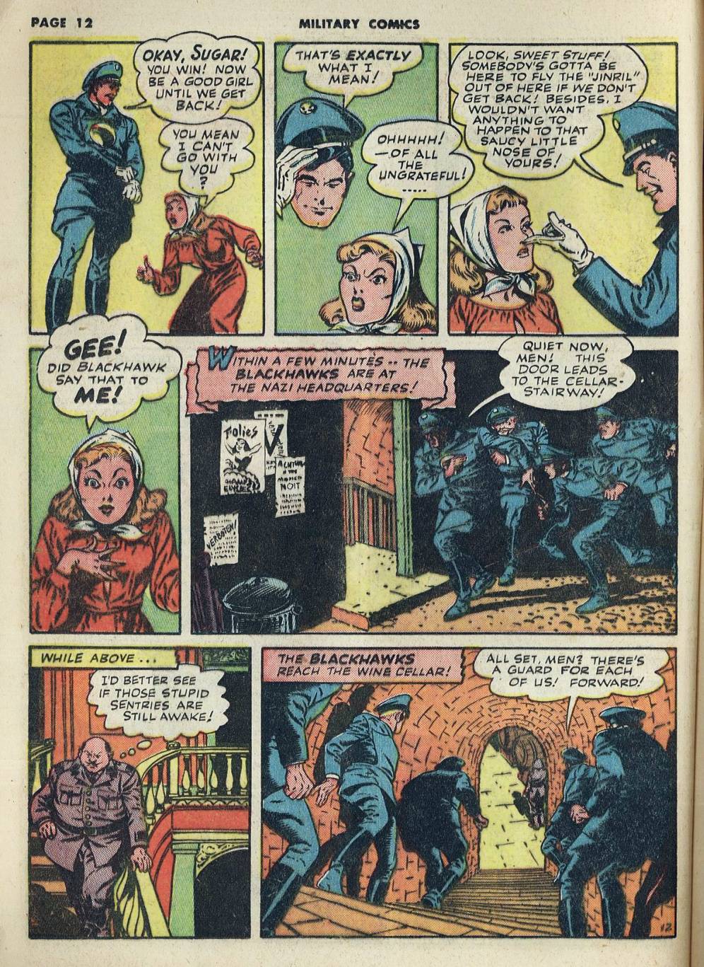 Military Comics #20 (Quality Comics), page 14. Public domain (US).