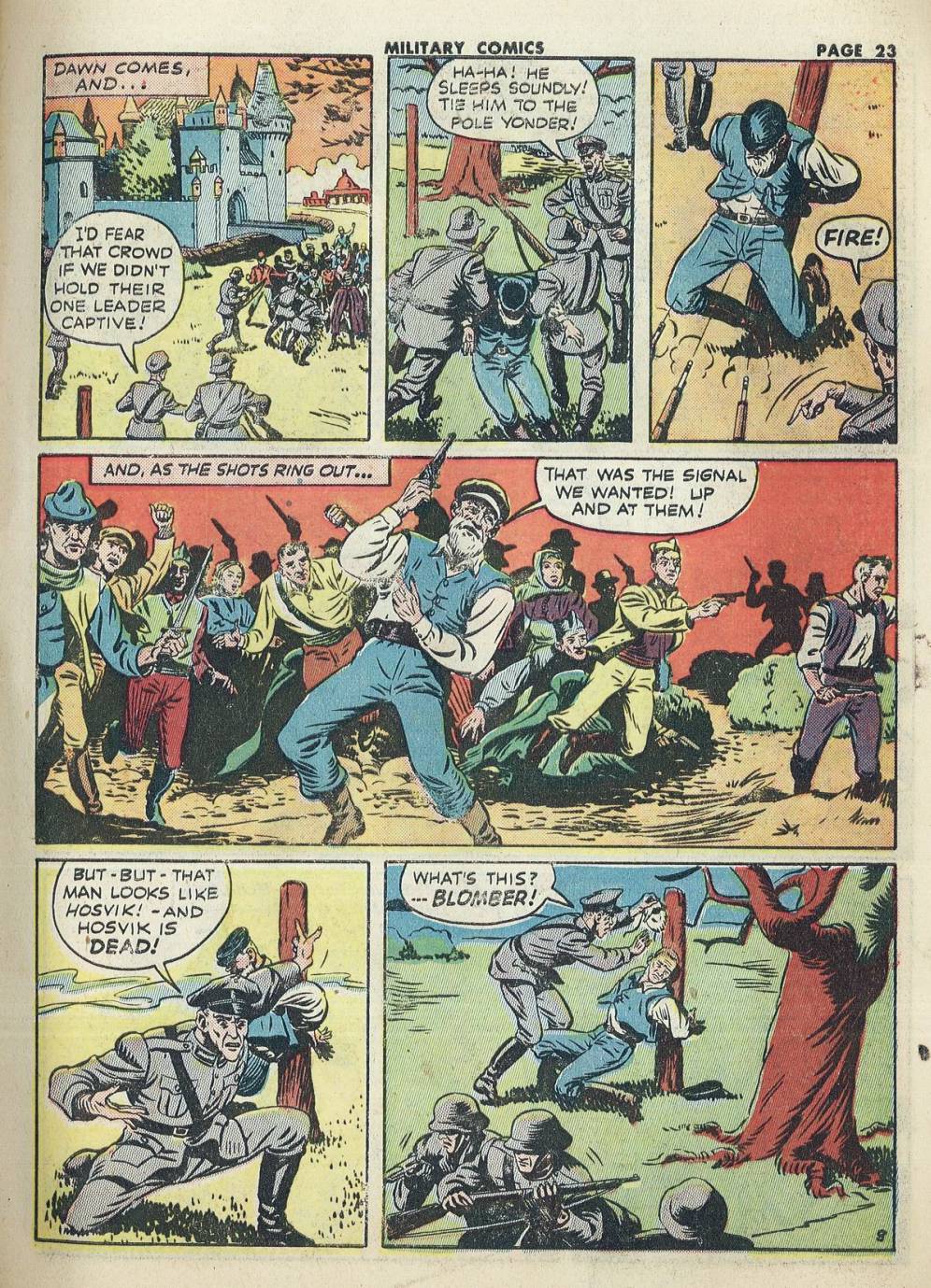 Military Comics #20 (Quality Comics), page 25. Public domain (US).