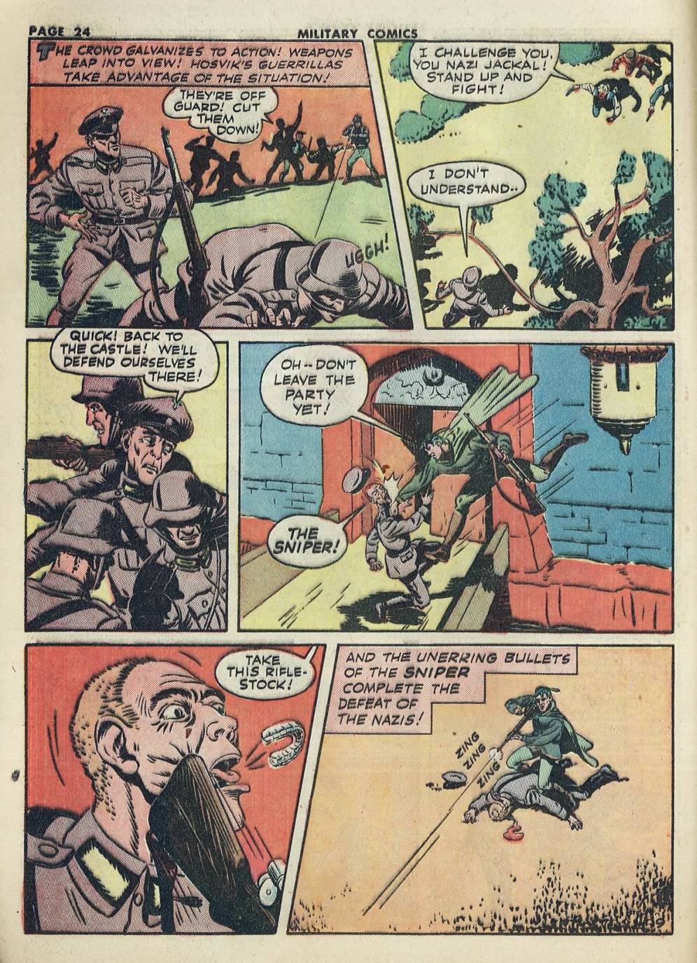 Military Comics #20 (Quality Comics), page 26. Public domain (US).