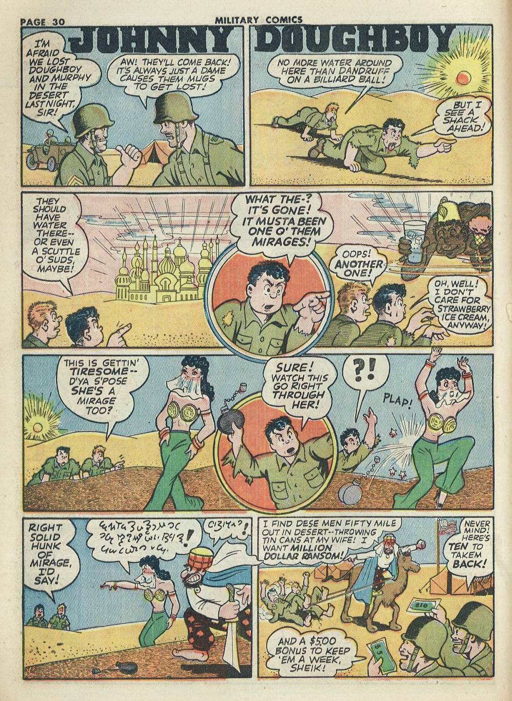 Military Comics #20 (Quality Comics), page 32. Public domain (US).