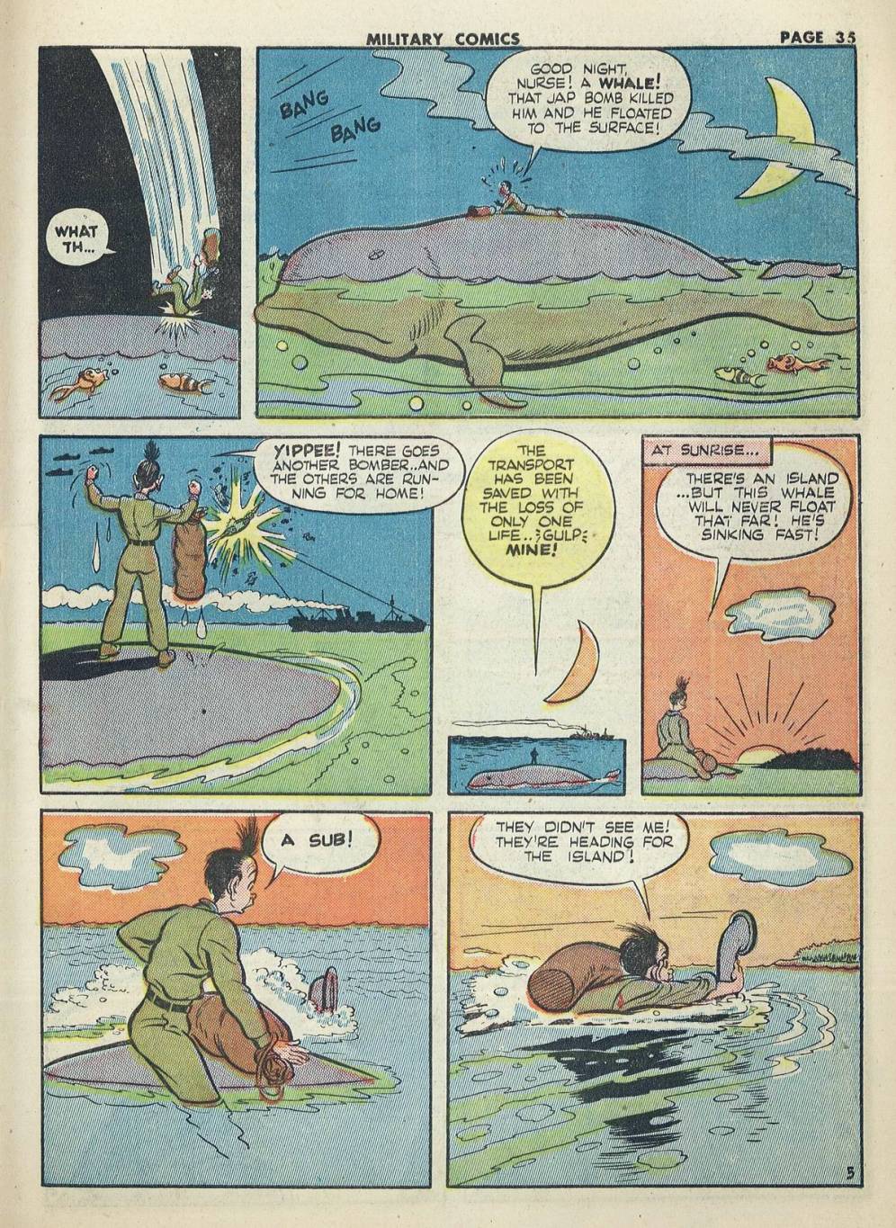 Military Comics #20 (Quality Comics), page 37. Public domain (US).