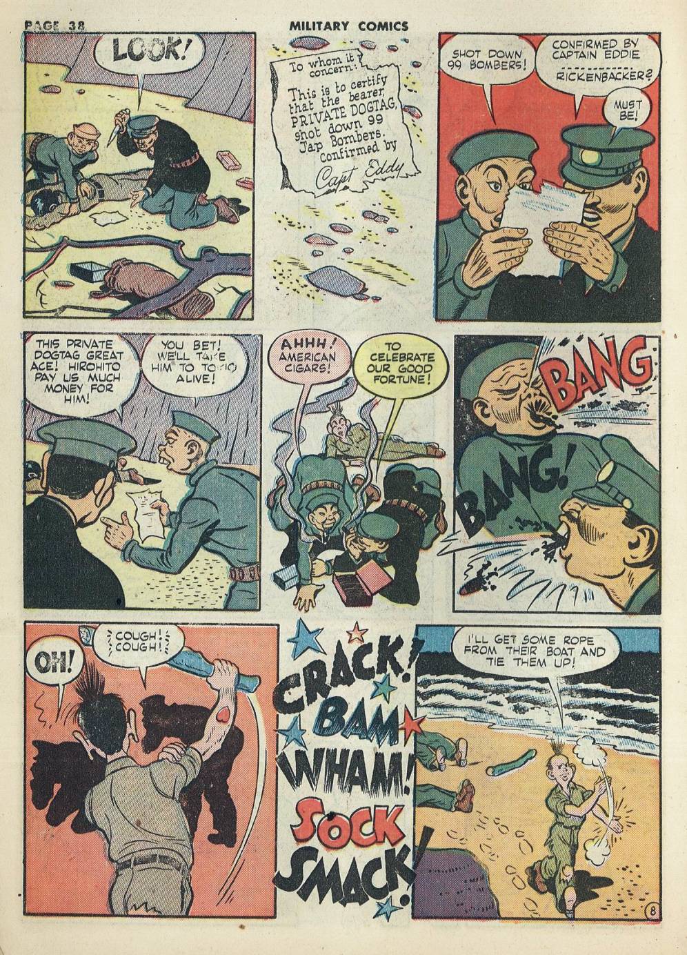 Military Comics #20 (Quality Comics), page 40. Public domain (US).