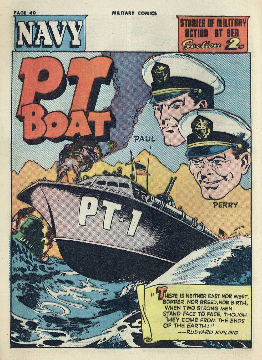 Military Comics #20 (Quality Comics), page 42. Public domain (US).