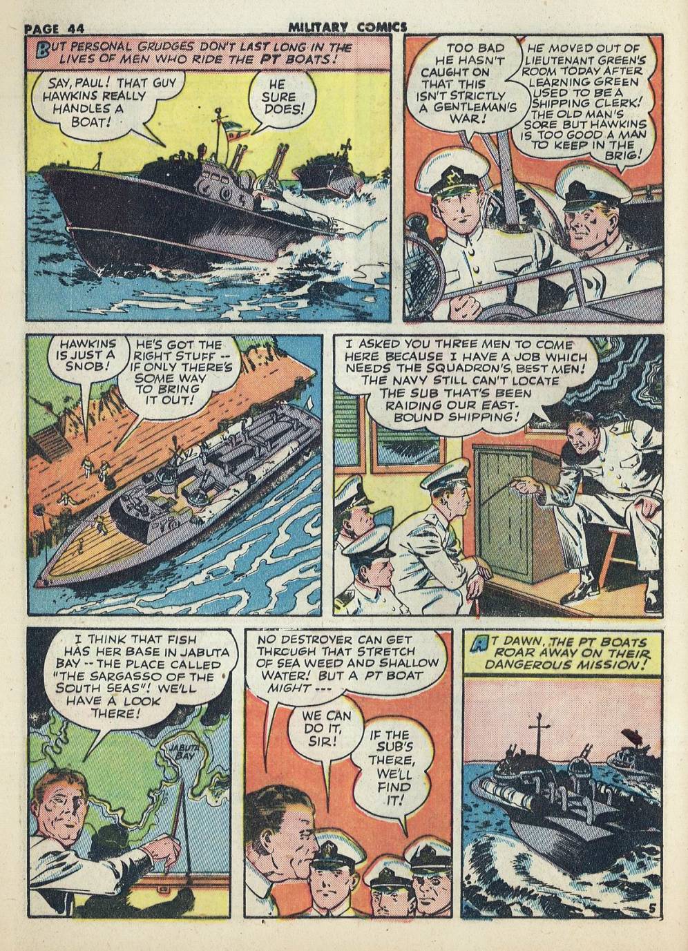 Military Comics #20 (Quality Comics), page 46. Public domain (US).