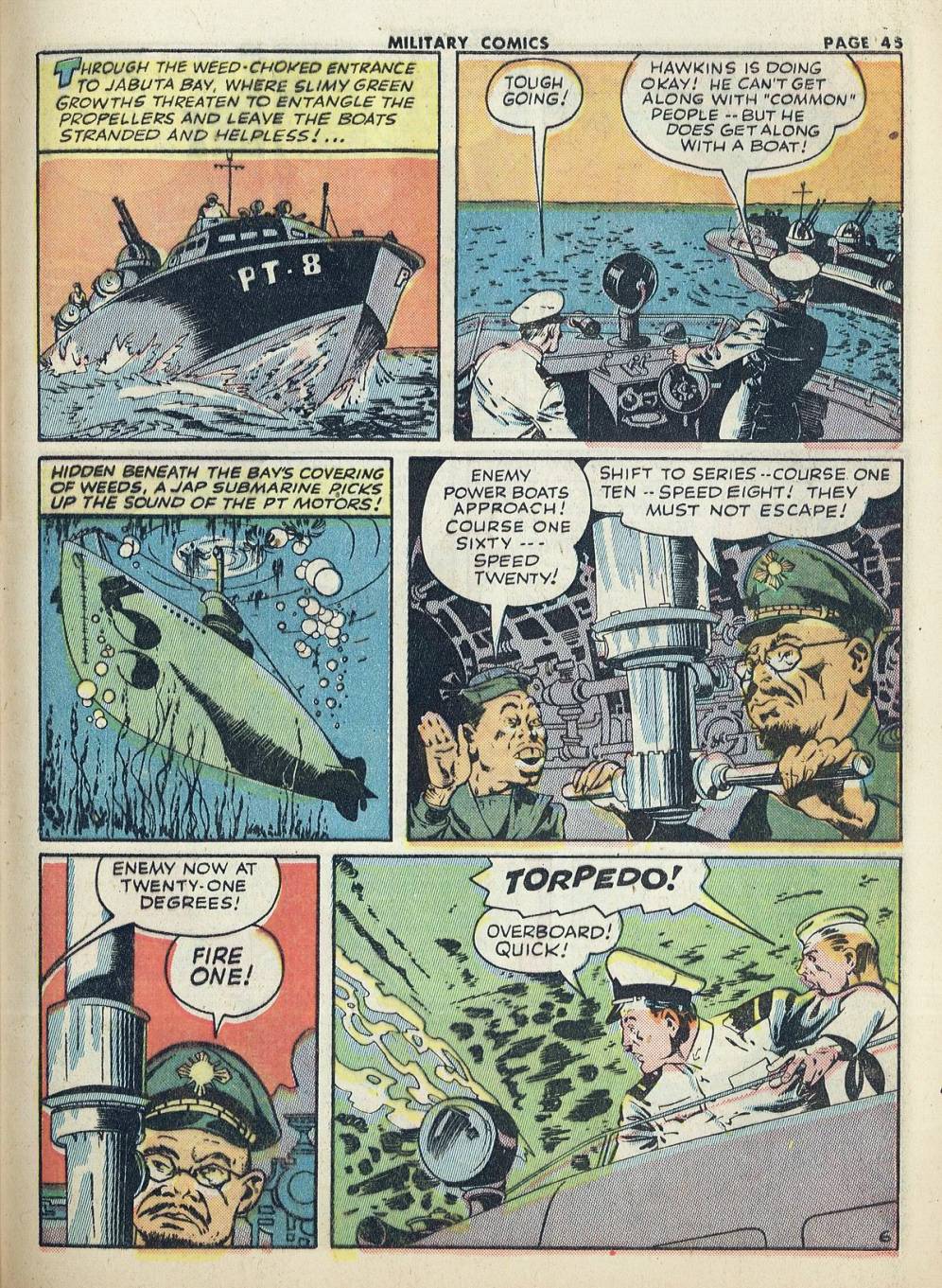 Military Comics #20 (Quality Comics), page 47. Public domain (US).