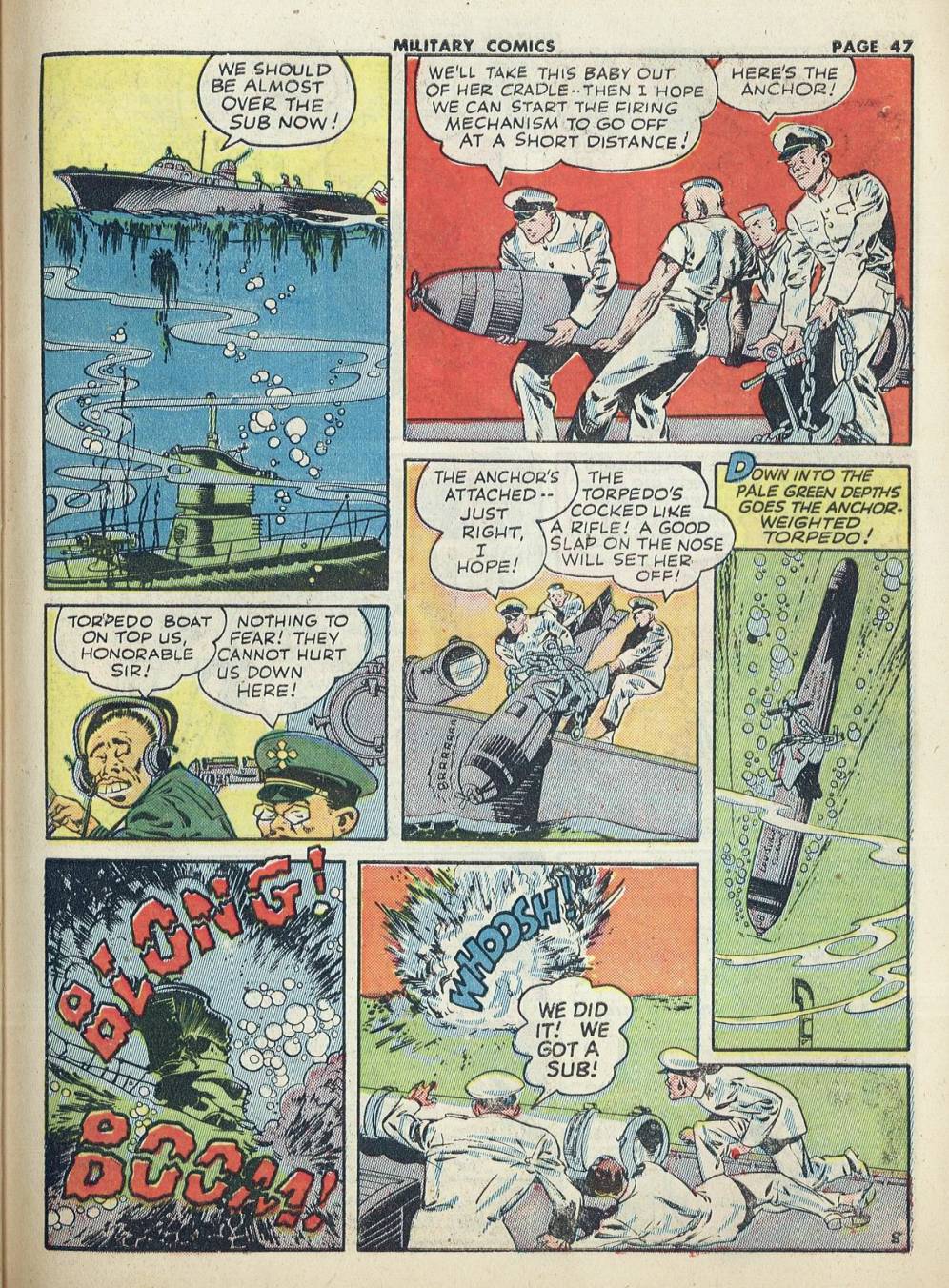 Military Comics #20 (Quality Comics), page 49. Public domain (US).