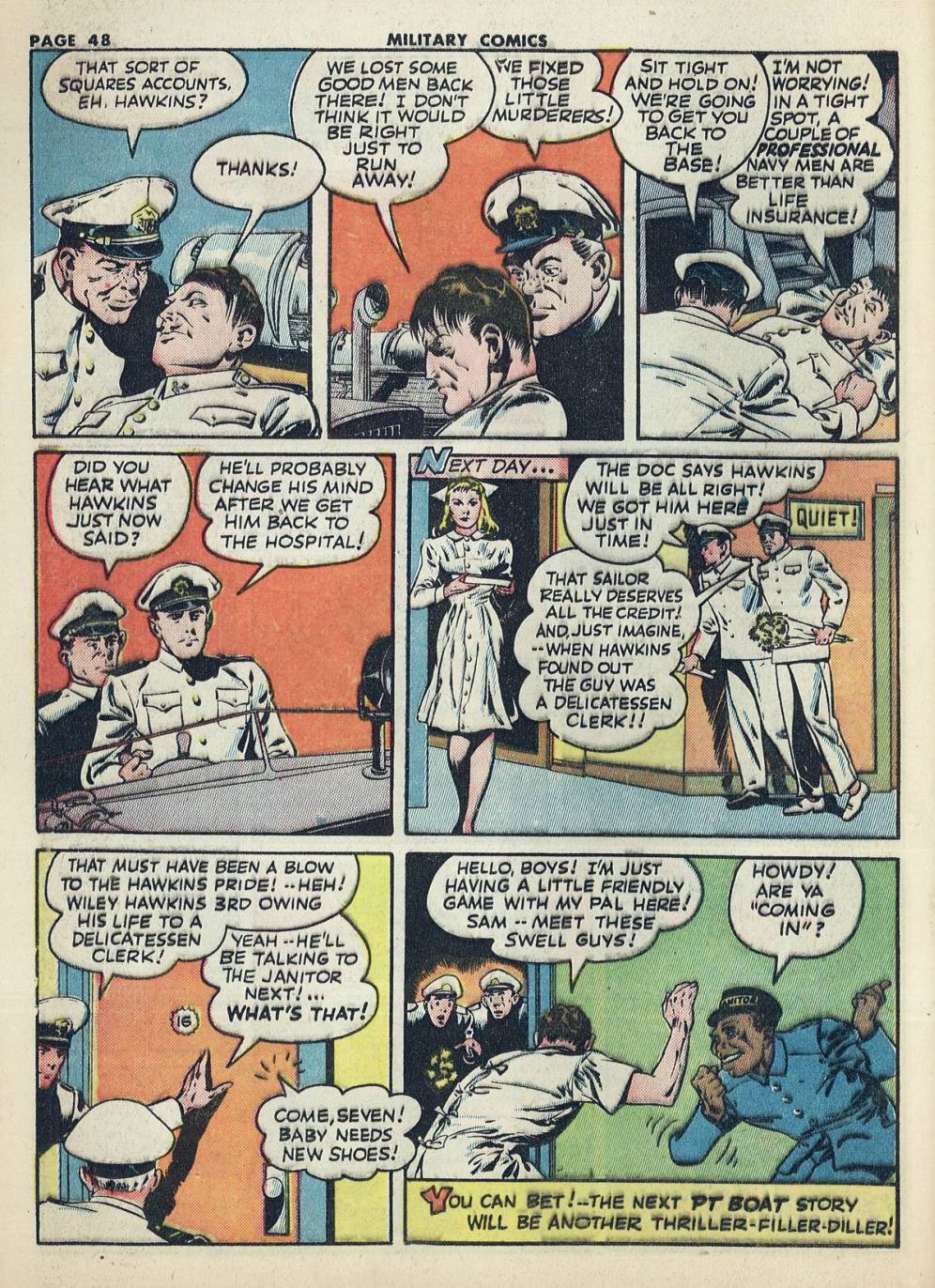 Military Comics #20 (Quality Comics), page 50. Public domain (US).