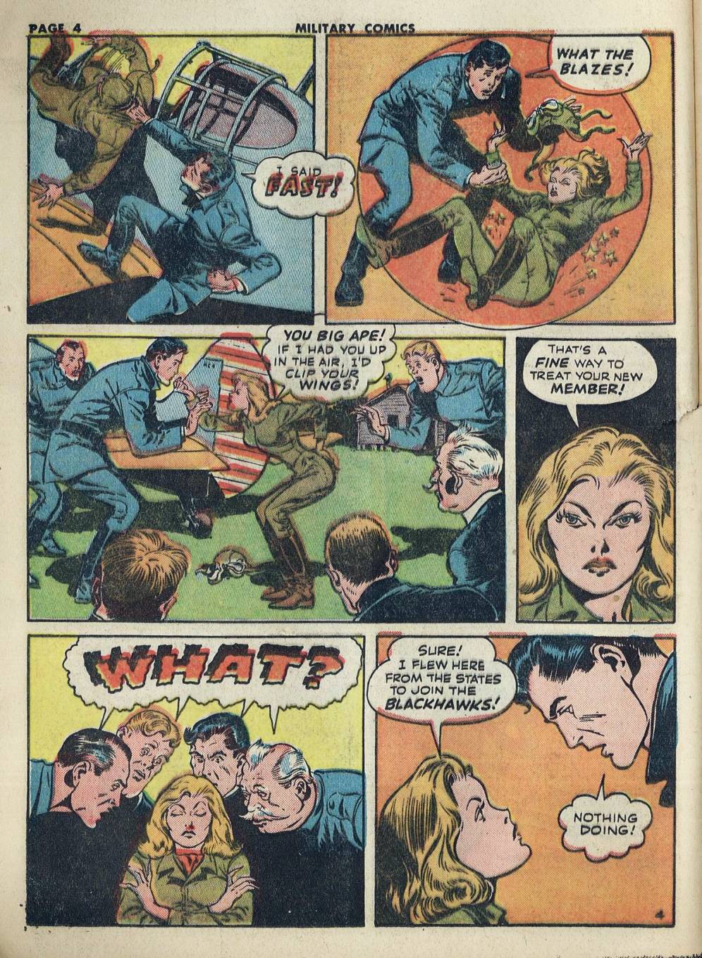 Military Comics #20 (Quality Comics), page 6. Public domain (US).