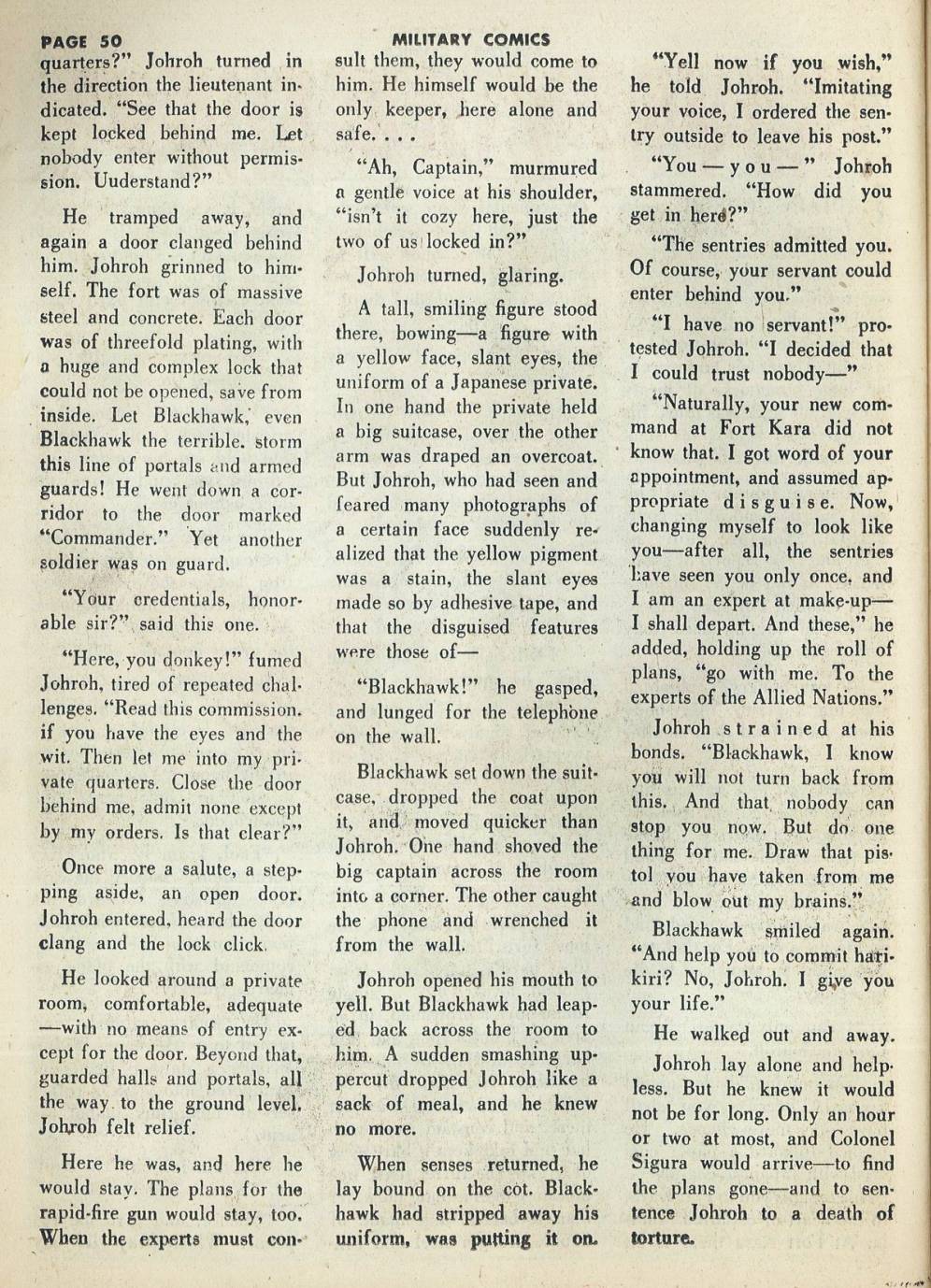 Military Comics #20 (Quality Comics), page 52. Public domain (US).