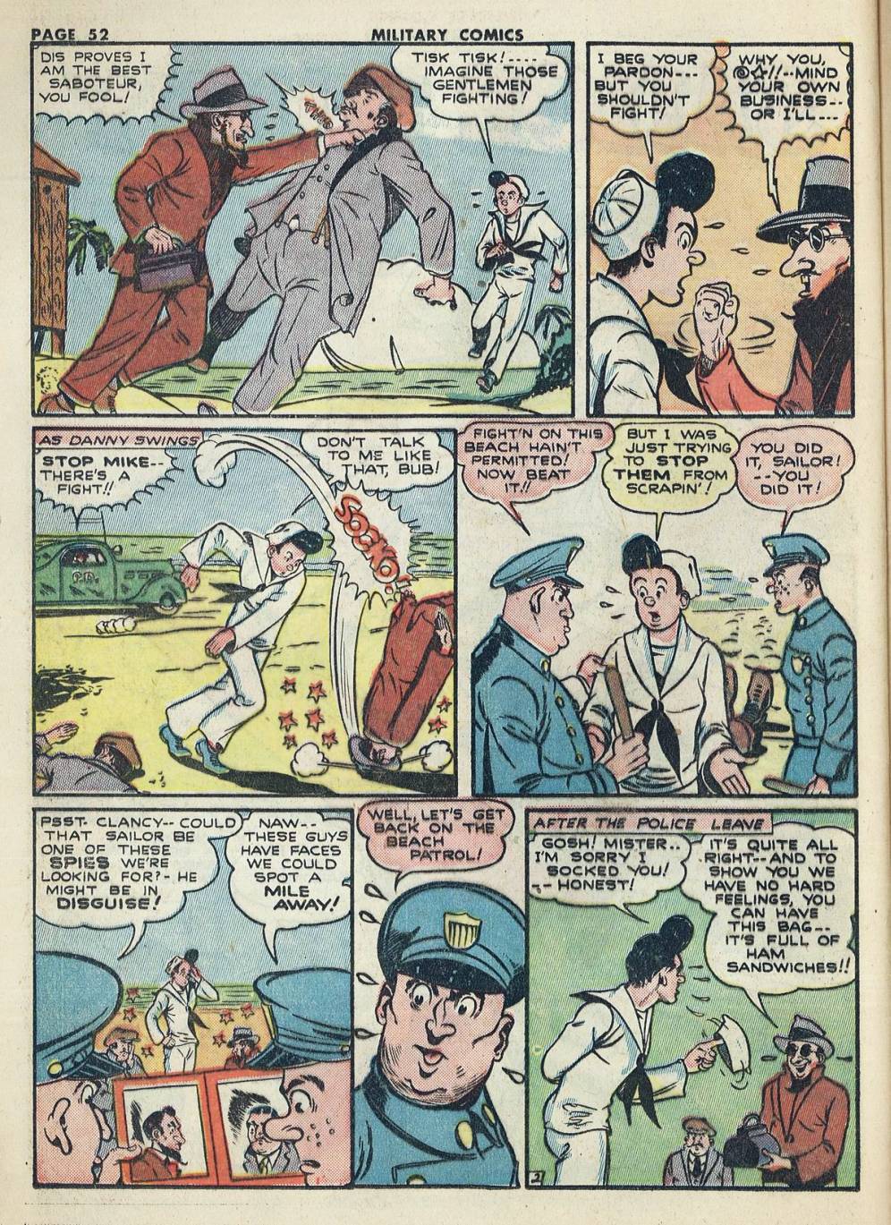Military Comics #20 (Quality Comics), page 54. Public domain (US).