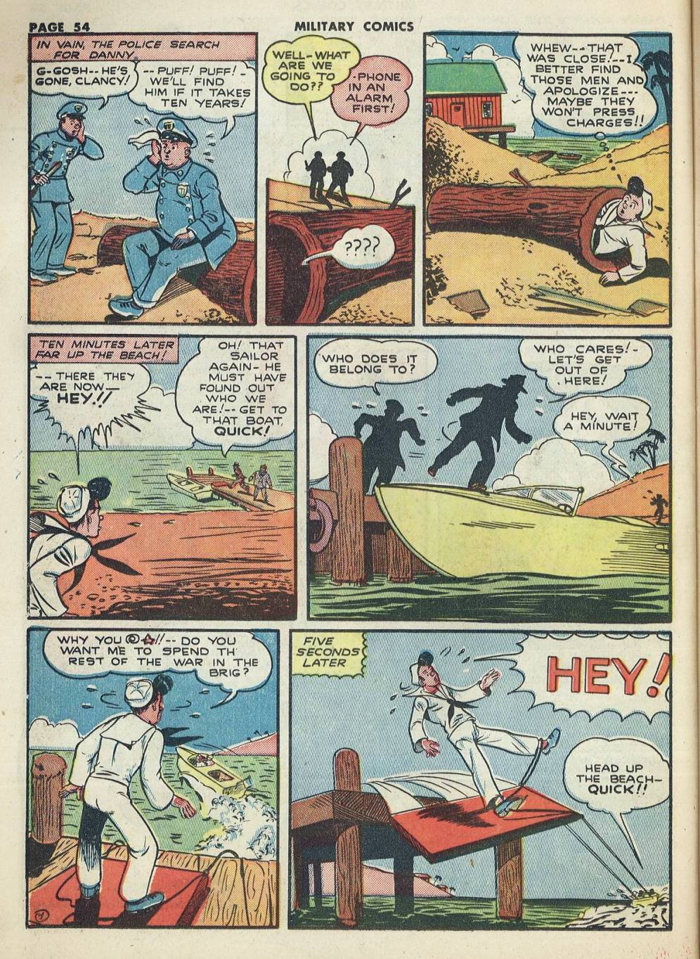 Military Comics #20 (Quality Comics), page 56. Public domain (US).