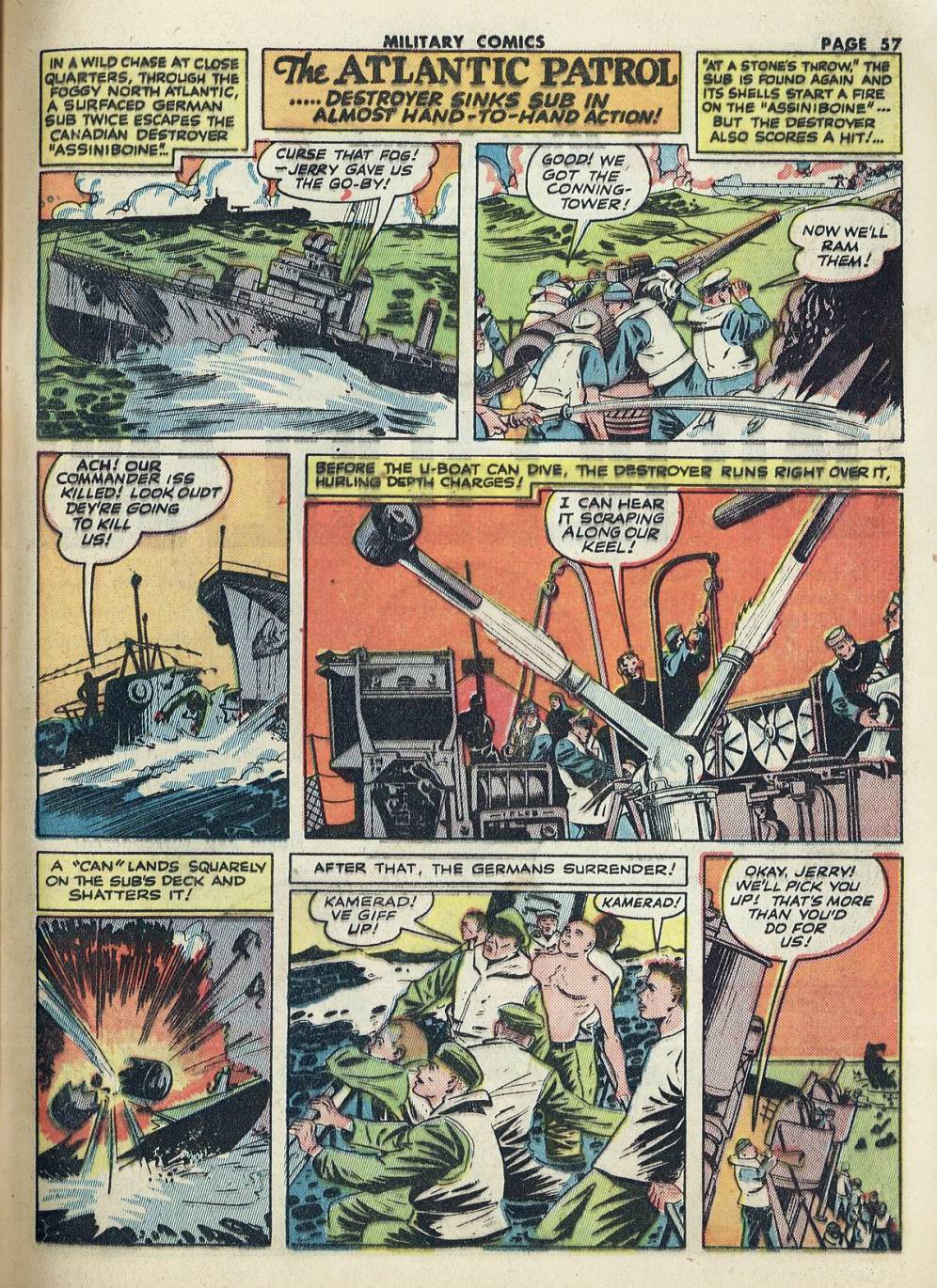 Military Comics #20 (Quality Comics), page 59. Public domain (US).