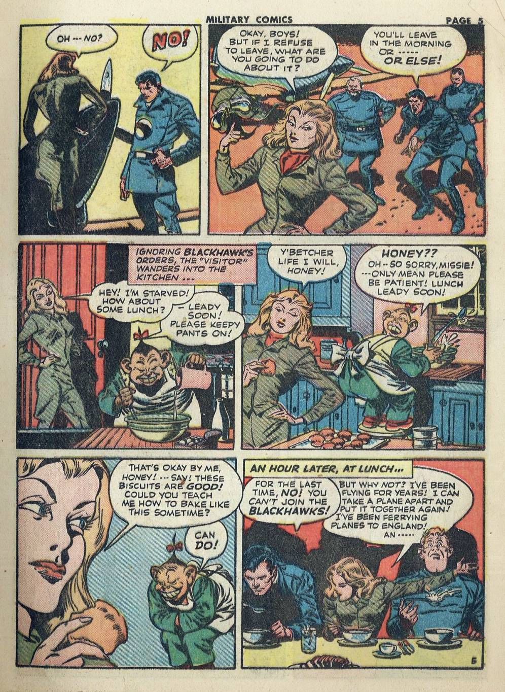 Military Comics #20 (Quality Comics), page 7. Public domain (US).