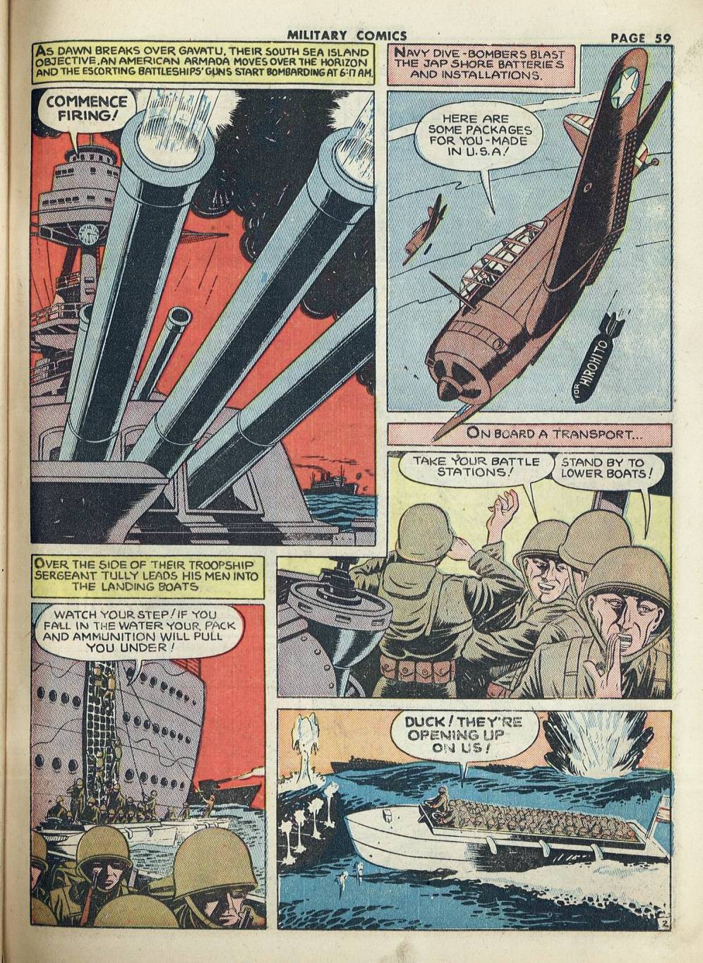 Military Comics #20 (Quality Comics), page 61. Public domain (US).