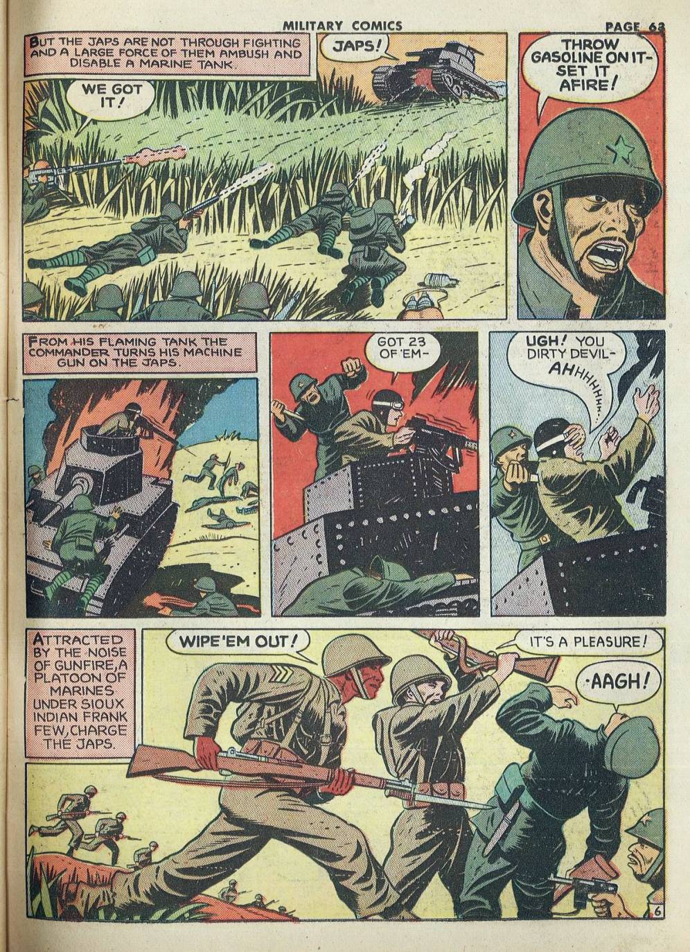 Military Comics #20 (Quality Comics), page 65. Public domain (US).