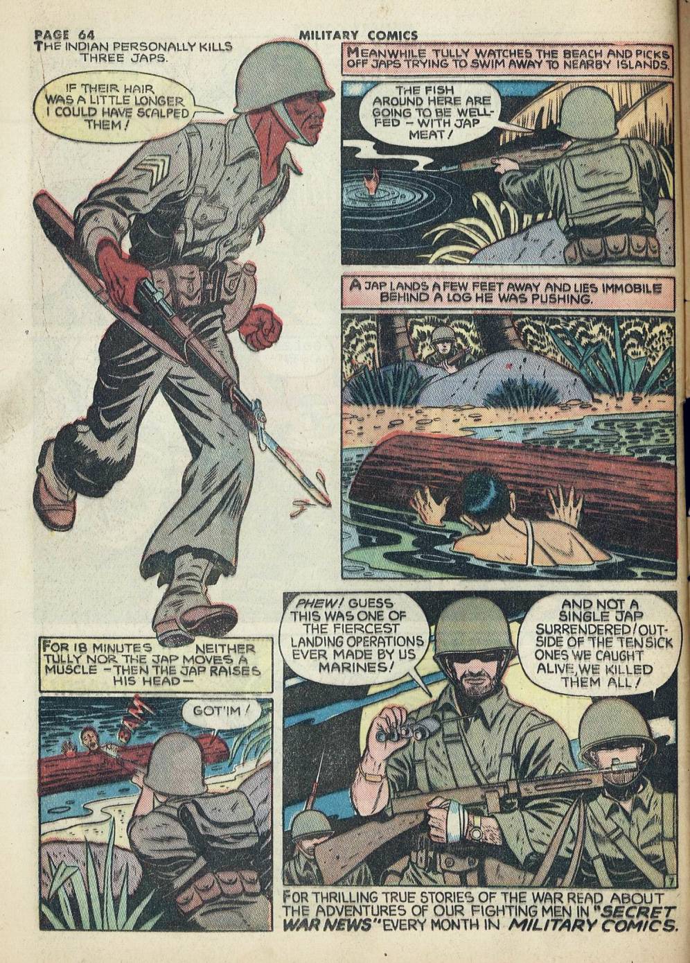 Military Comics #20 (Quality Comics), page 66. Public domain (US).