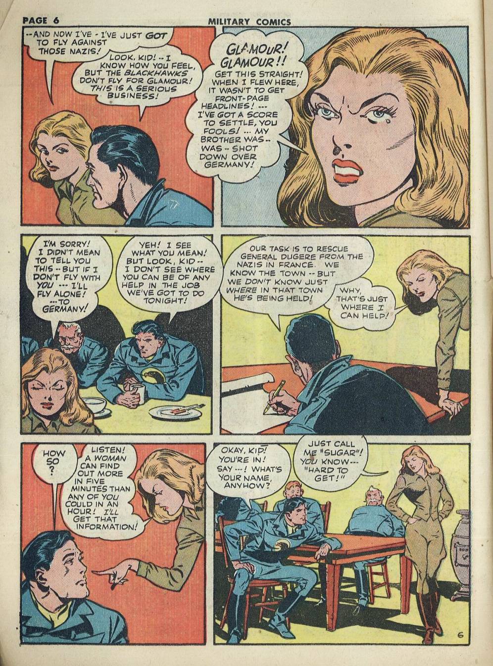 Military Comics #20 (Quality Comics), page 8. Public domain (US).