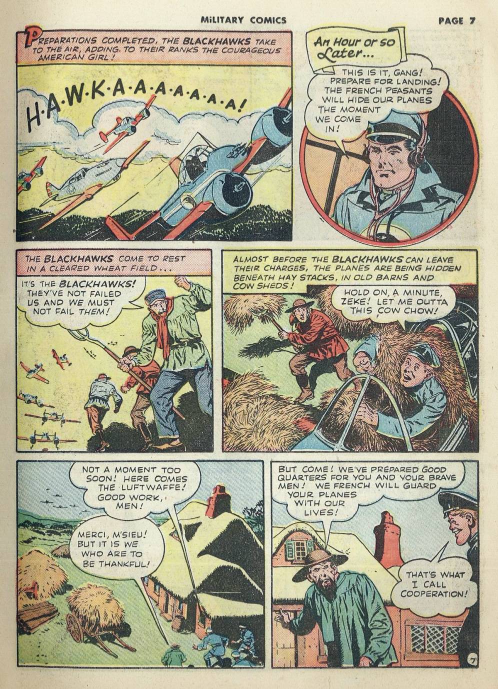 Military Comics #20 (Quality Comics), page 9. Public domain (US).