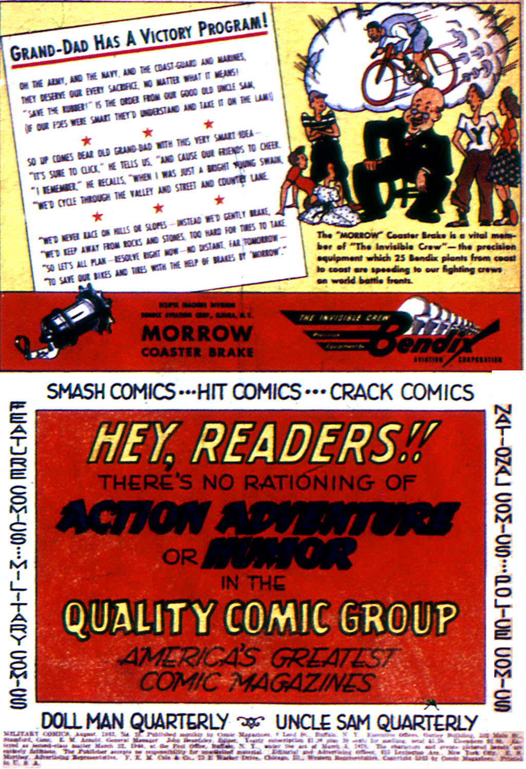 Military Comics #21 (Quality Comics), page 2. Public domain (US).