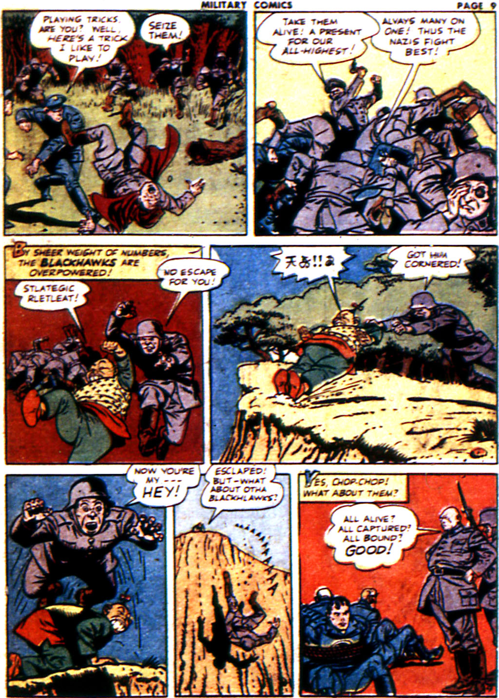 Military Comics #21 (Quality Comics), page 11. Public domain (US).