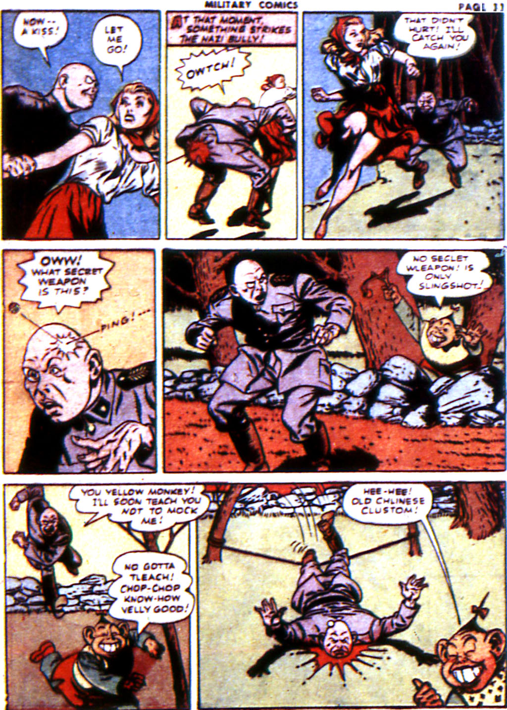 Military Comics #21 (Quality Comics), page 13. Public domain (US).
