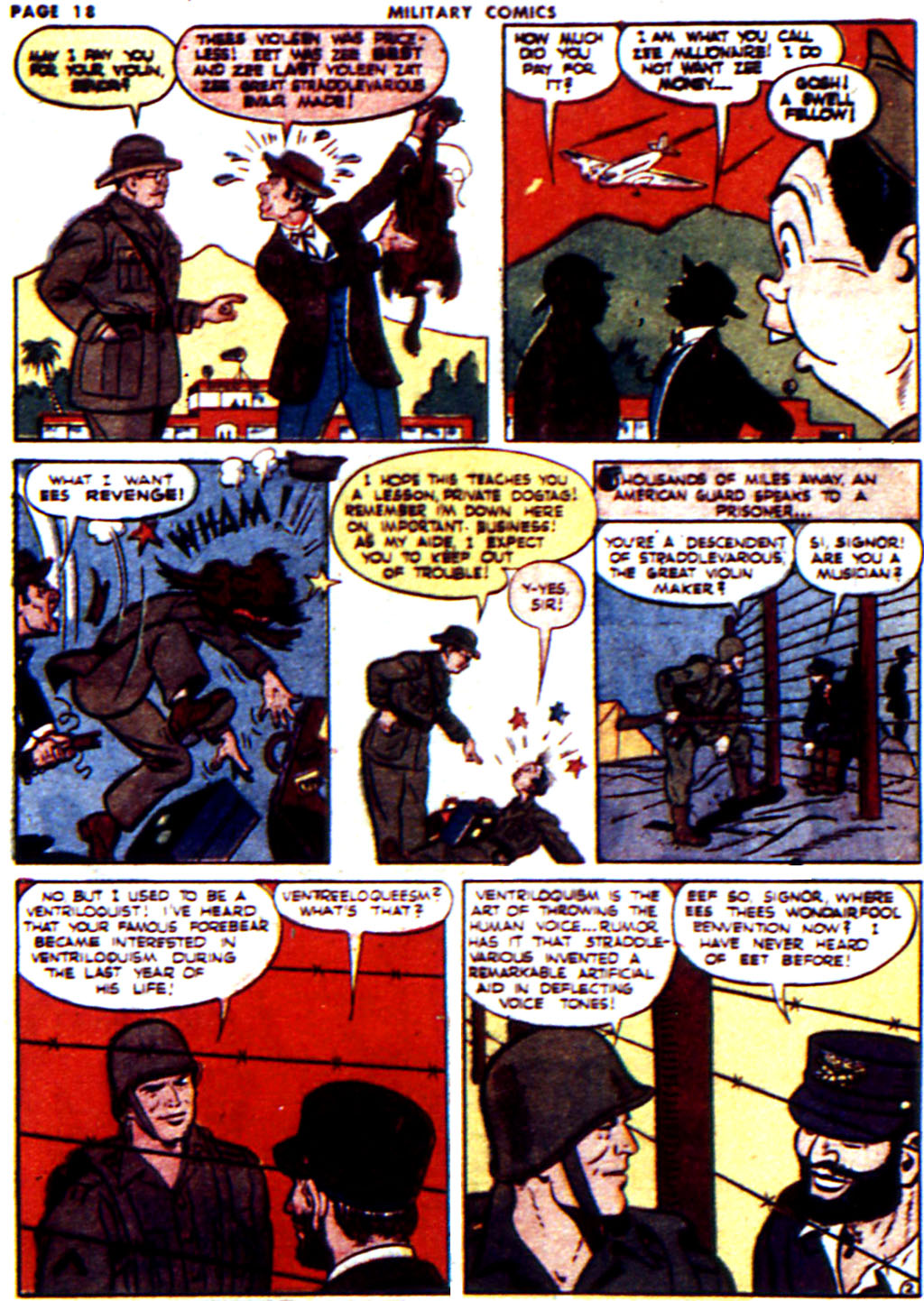 Military Comics #21 (Quality Comics), page 20. Public domain (US).
