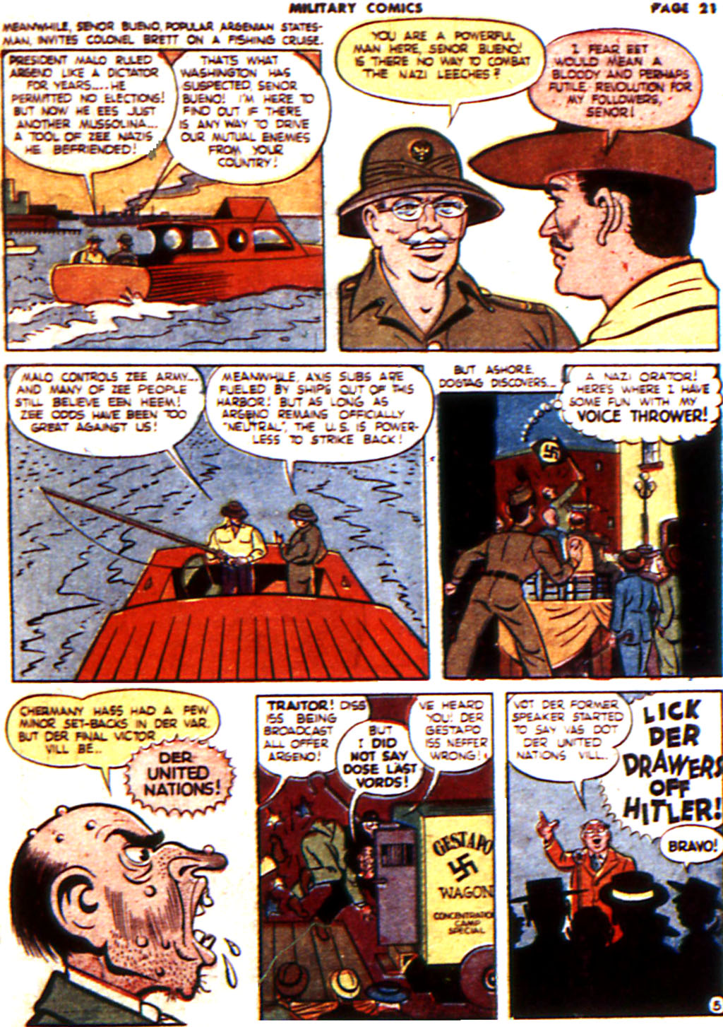 Military Comics #21 (Quality Comics), page 23. Public domain (US).