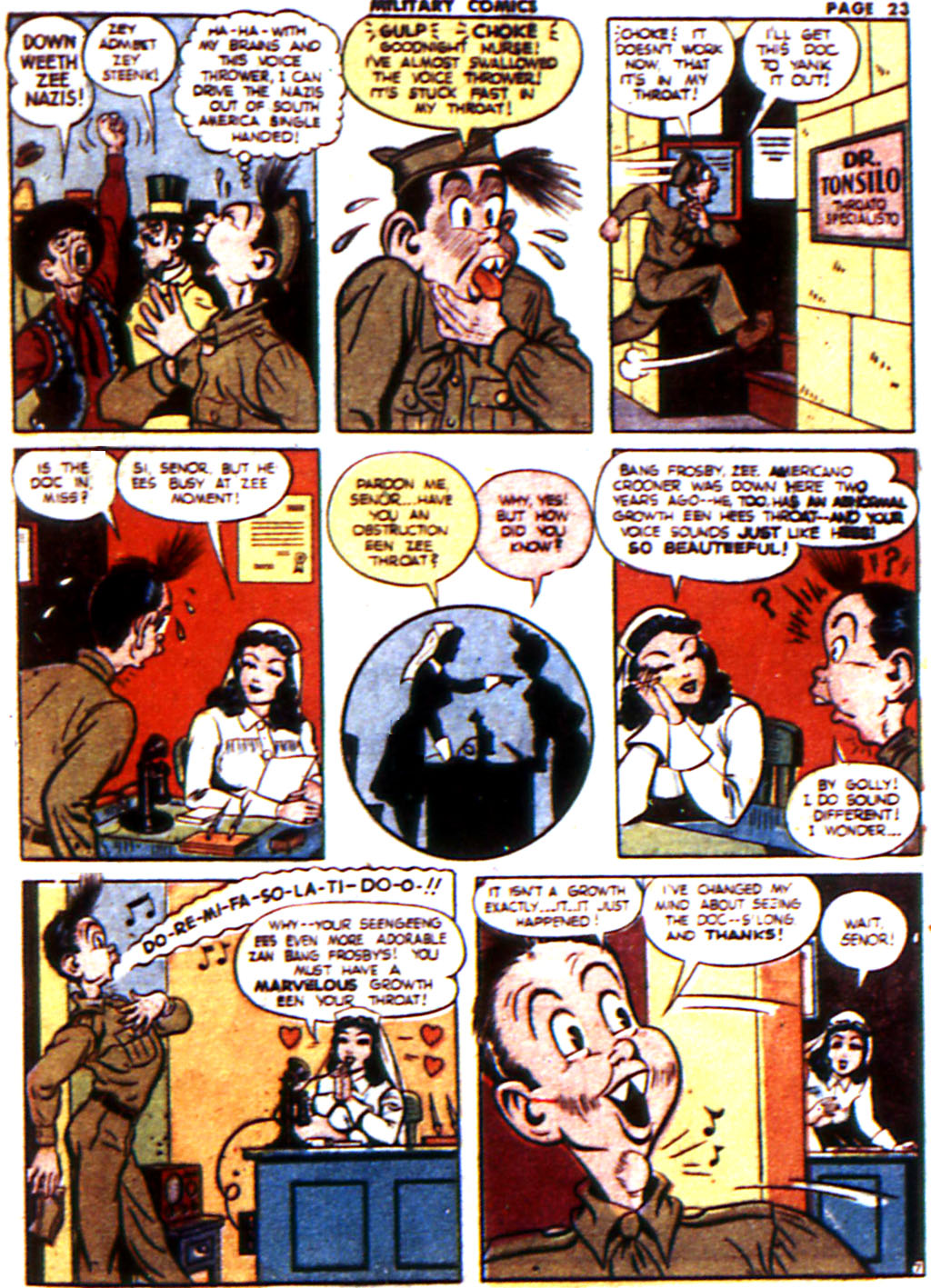 Military Comics #21 (Quality Comics), page 25. Public domain (US).