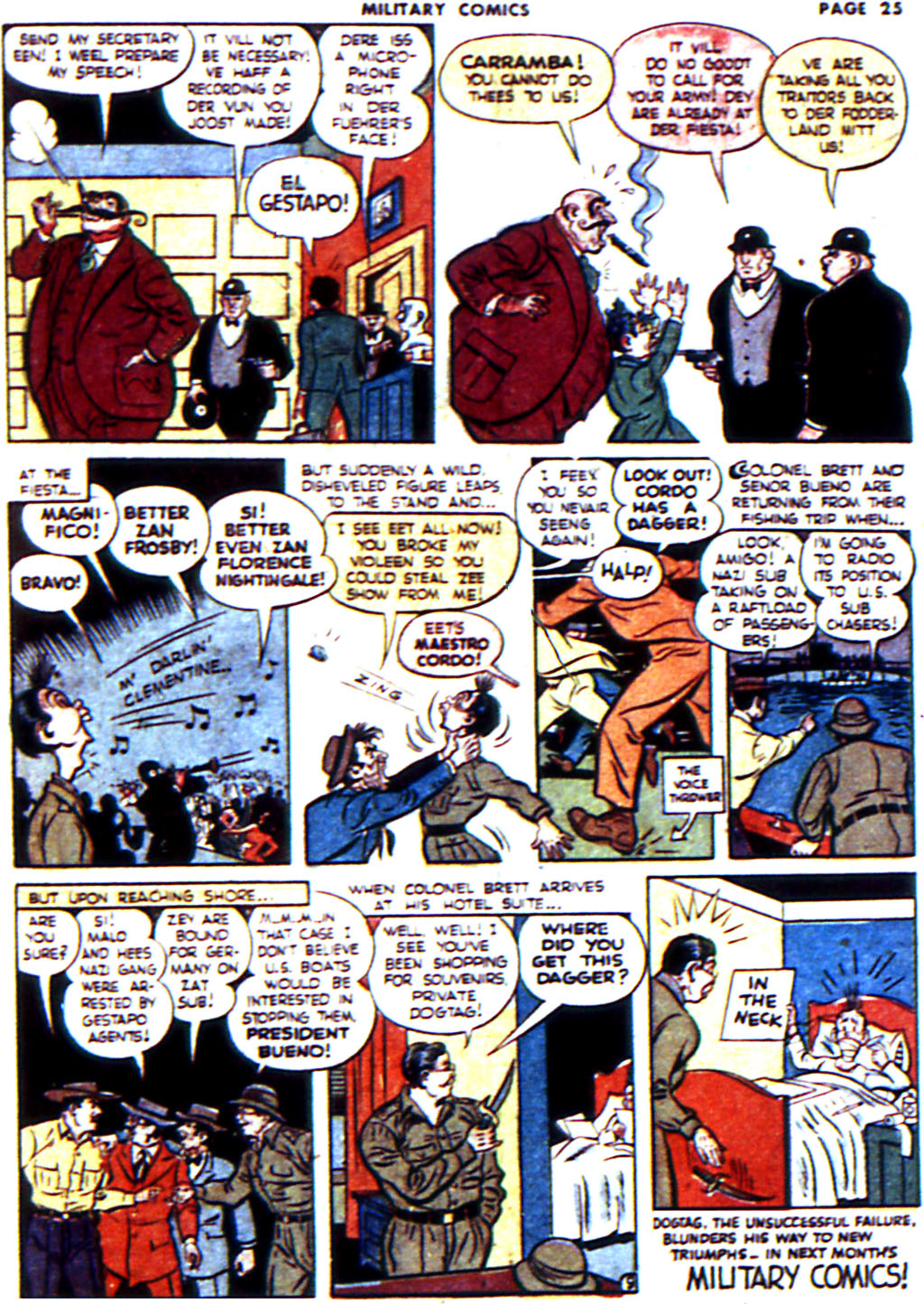 Military Comics #21 (Quality Comics), page 27. Public domain (US).