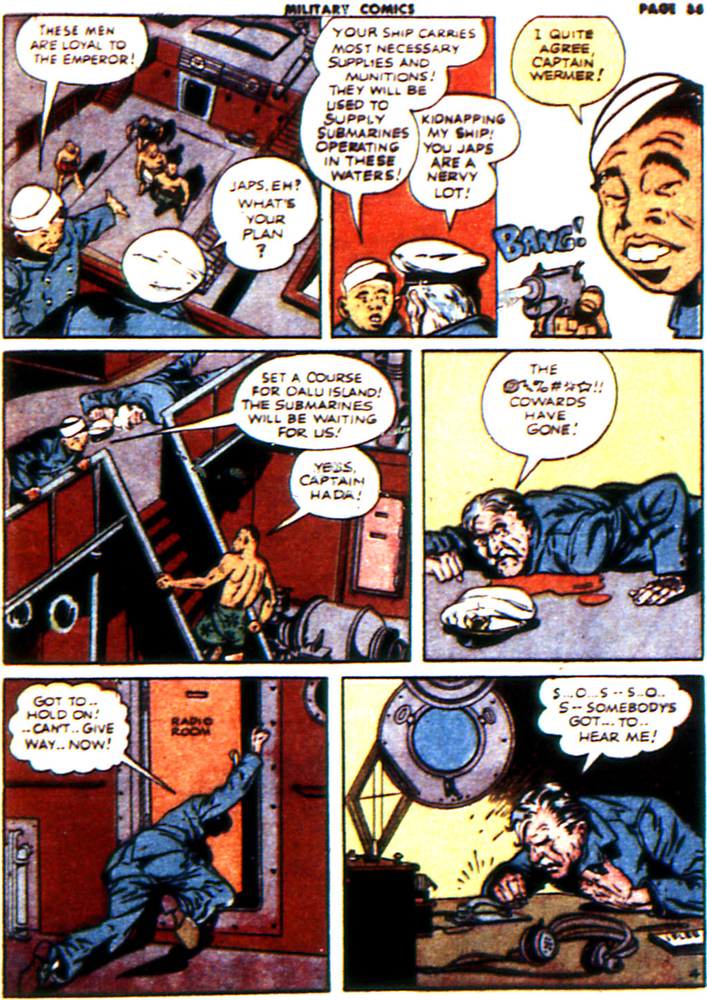 Military Comics #21 (Quality Comics), page 37. Public domain (US).