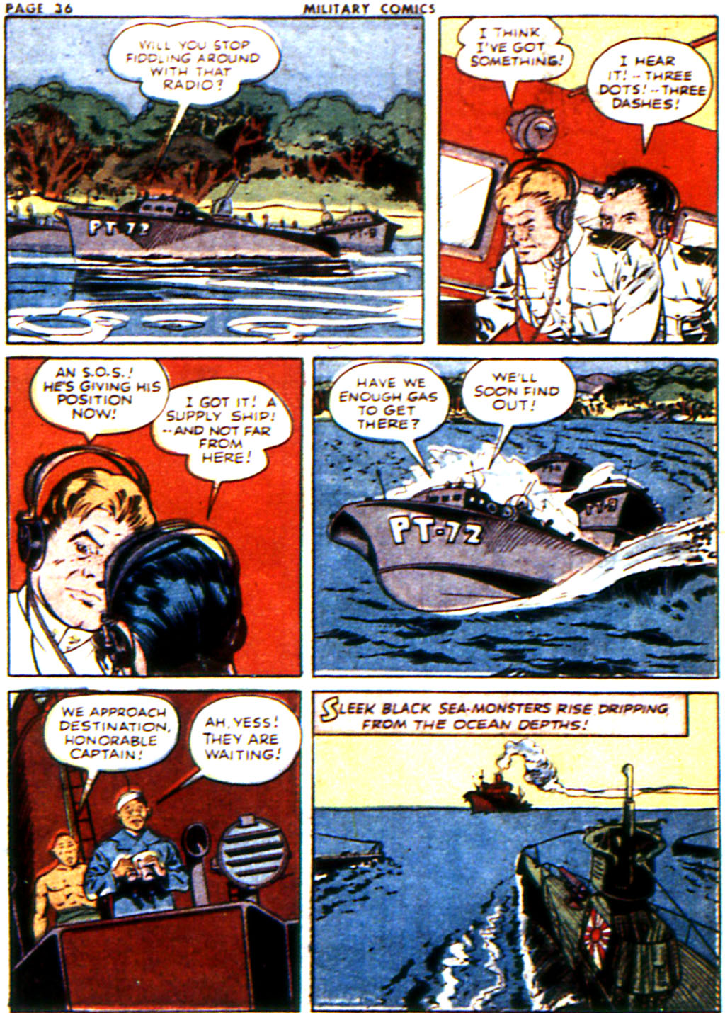 Military Comics #21 (Quality Comics), page 38. Public domain (US).