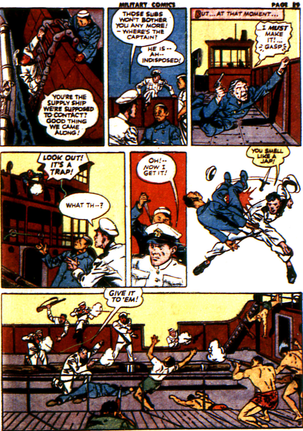 Military Comics #21 (Quality Comics), page 41. Public domain (US).