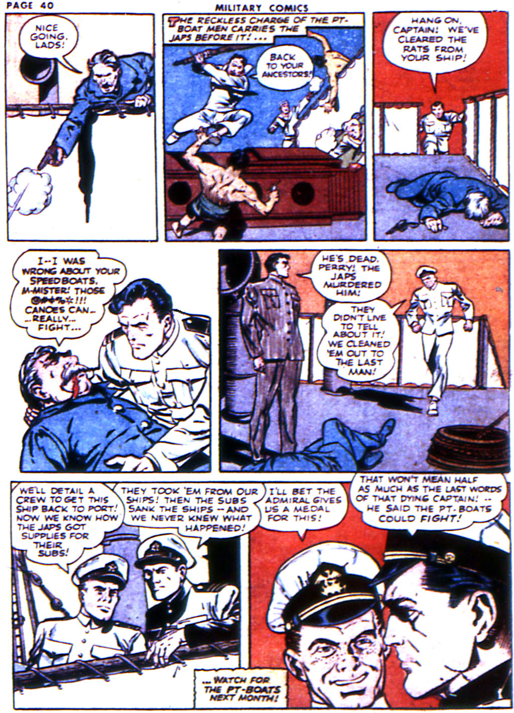 Military Comics #21 (Quality Comics), page 42. Public domain (US).
