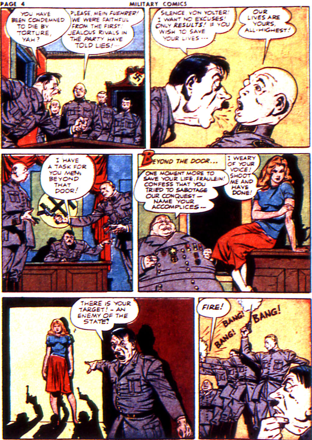 Military Comics #21 (Quality Comics), page 6. Public domain (US).