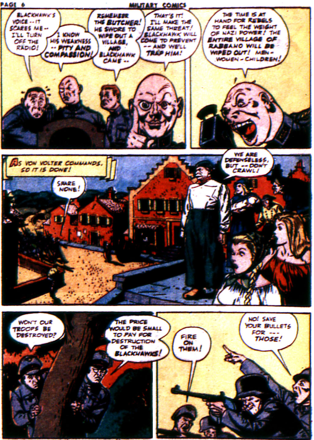 Military Comics #21 (Quality Comics), page 8. Public domain (US).