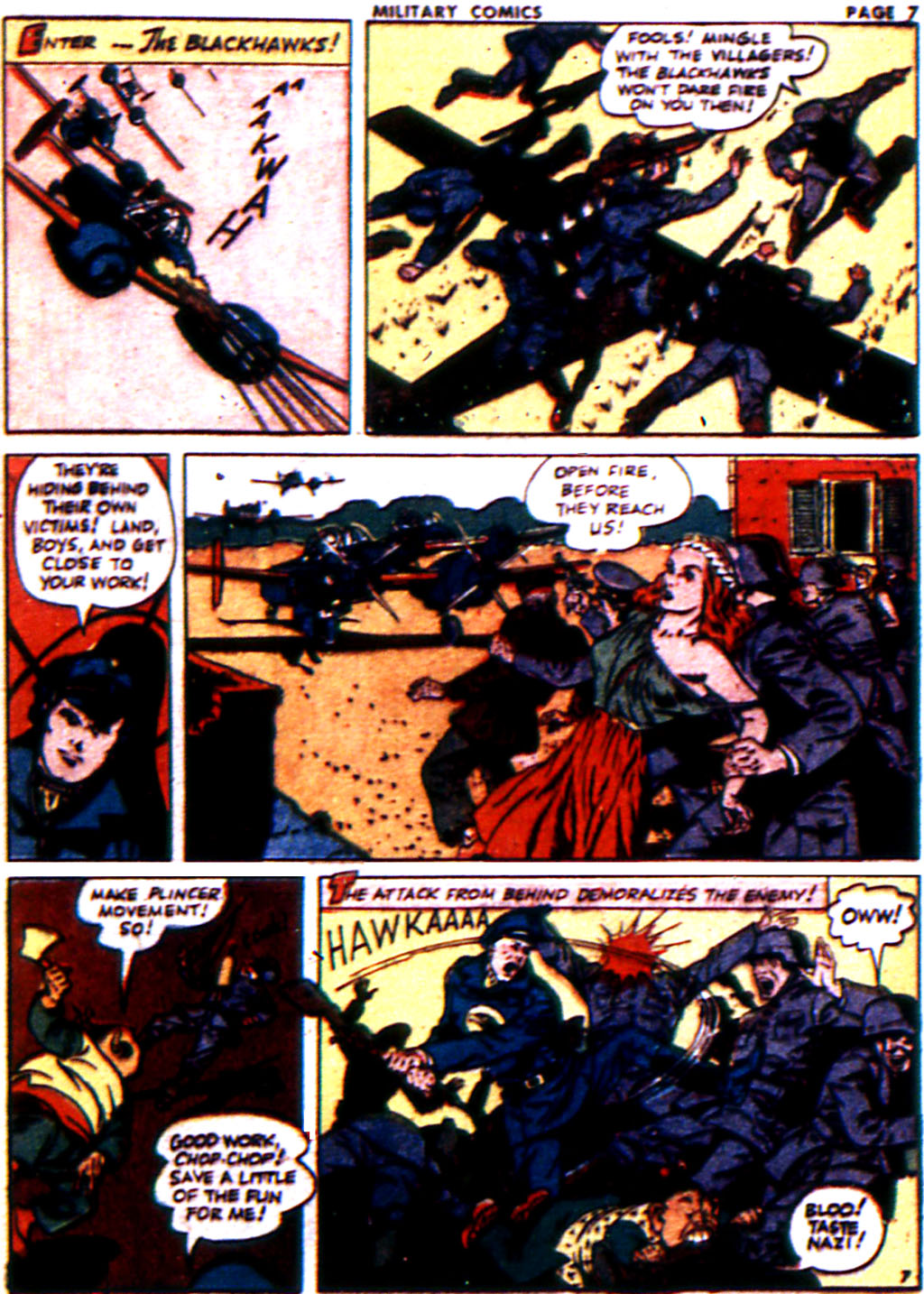 Military Comics #21 (Quality Comics), page 9. Public domain (US).