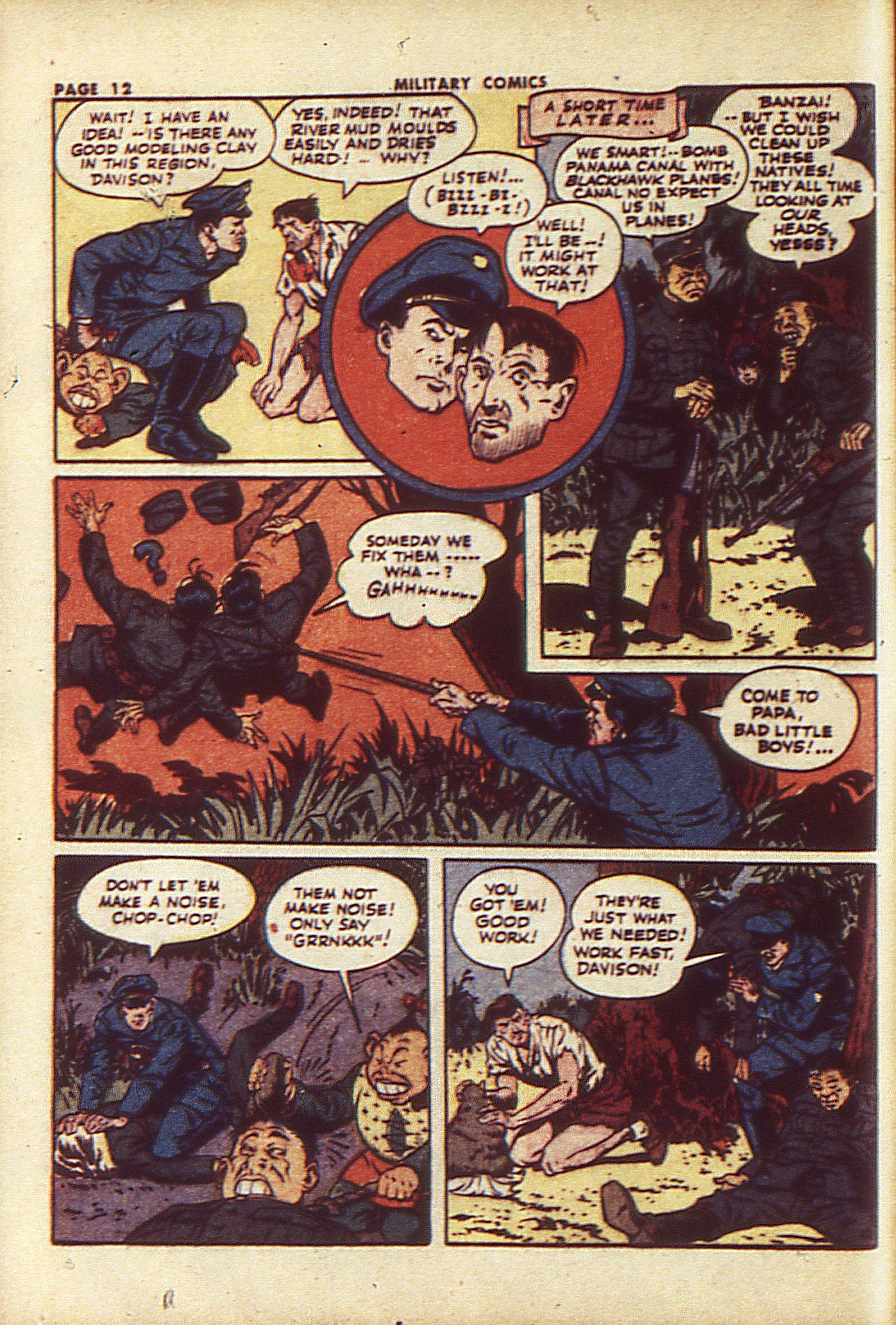Military Comics #23 (Quality Comics), page 14. Public domain (US).