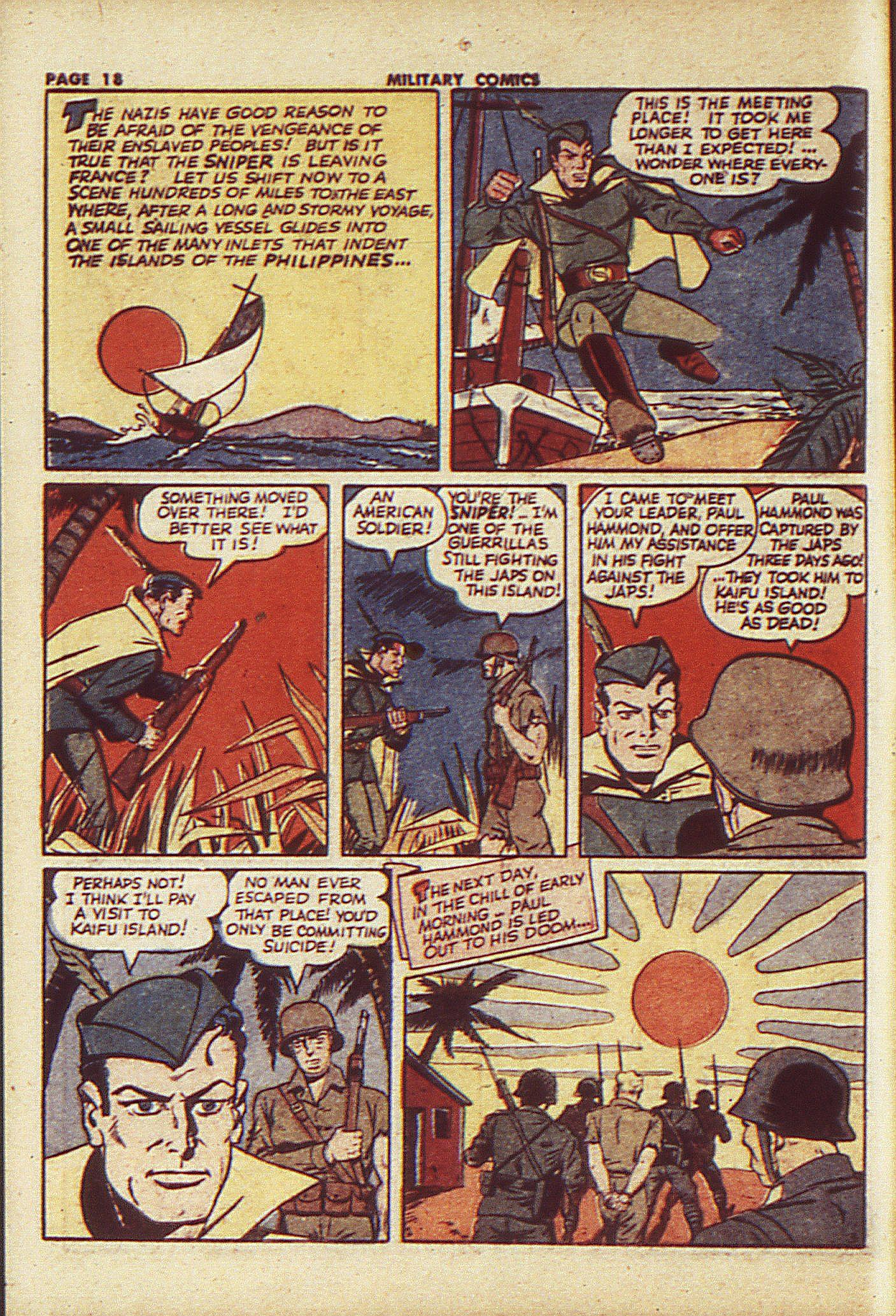 Military Comics #23 (Quality Comics), page 20. Public domain (US).