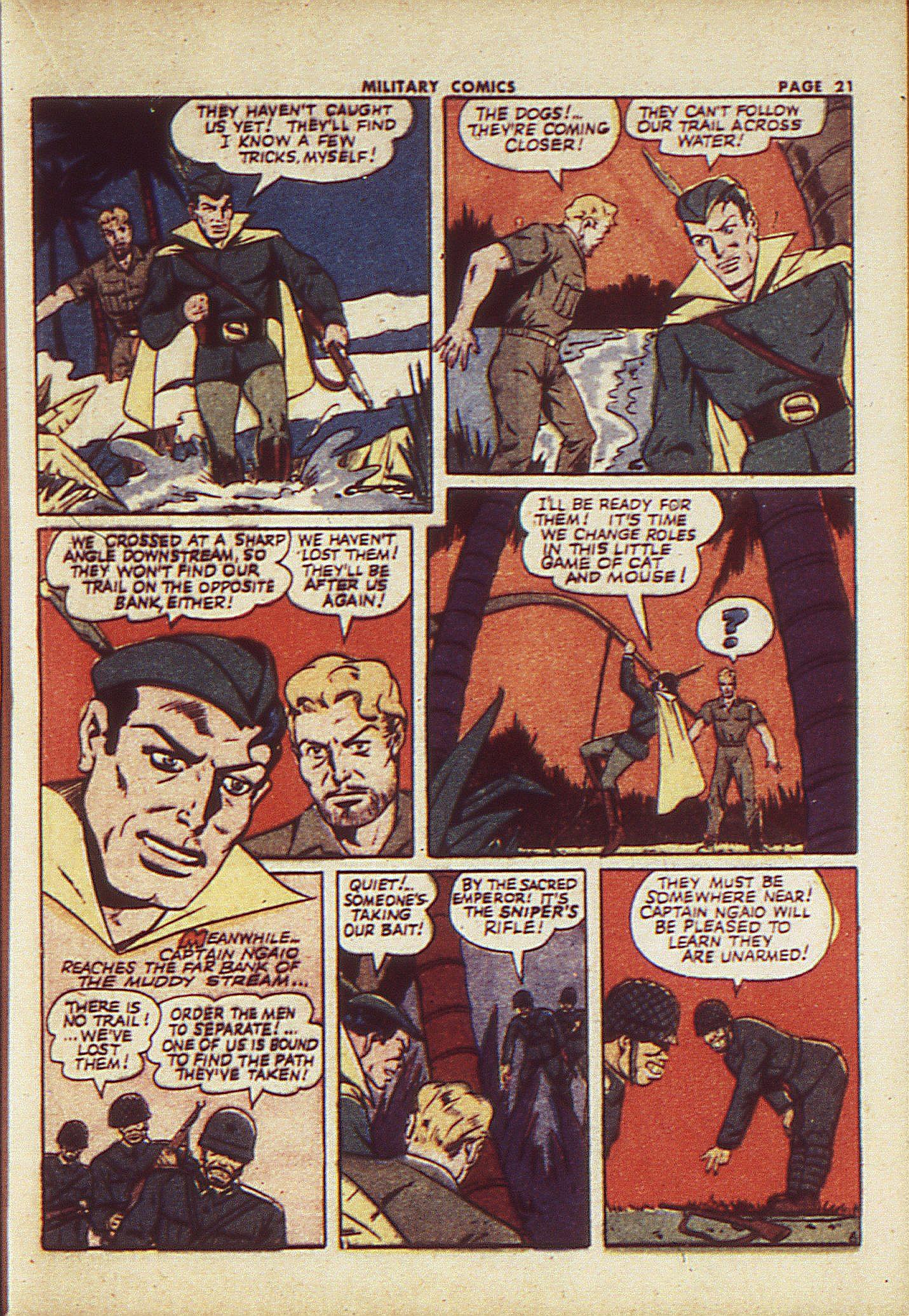 Military Comics #23 (Quality Comics), page 23. Public domain (US).