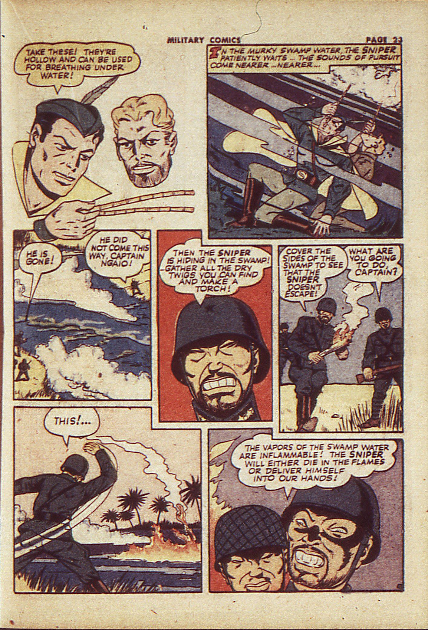 Military Comics #23 (Quality Comics), page 25. Public domain (US).