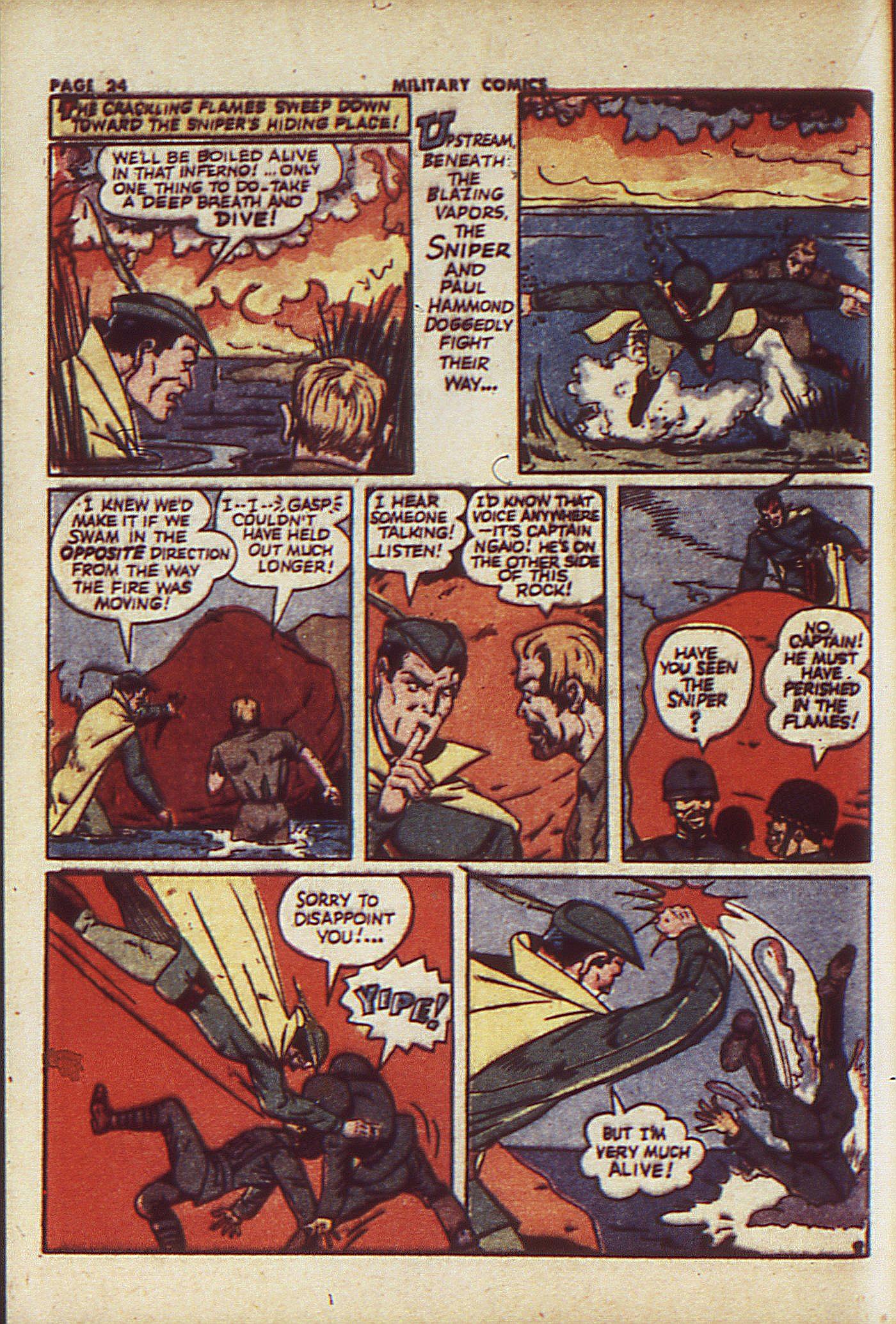 Military Comics #23 (Quality Comics), page 26. Public domain (US).
