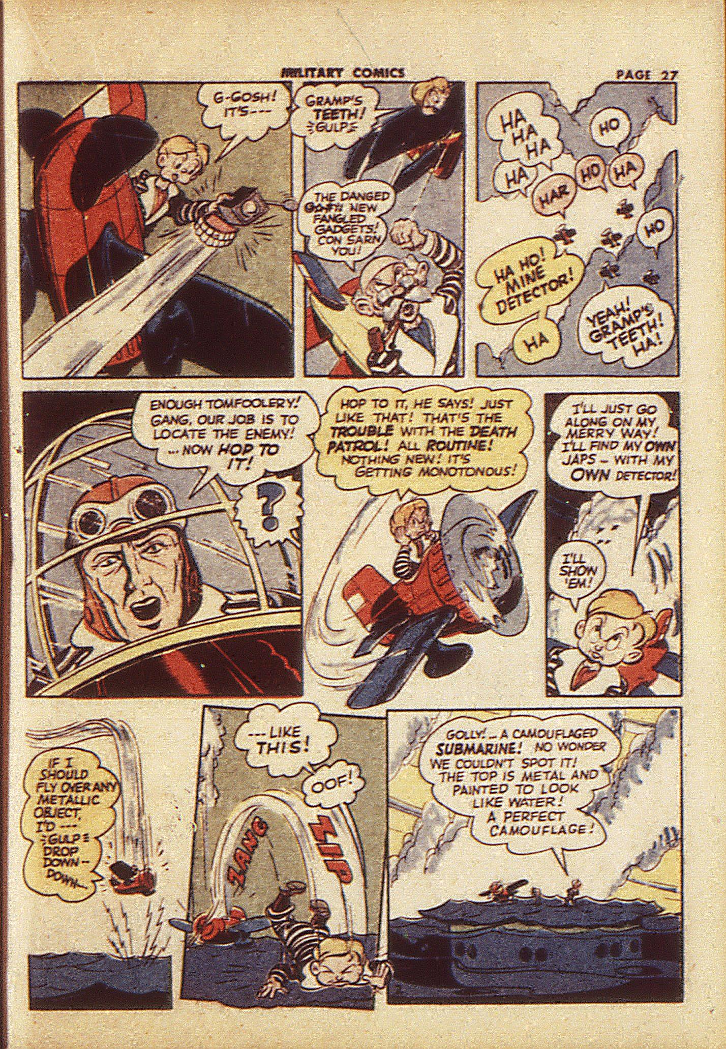 Military Comics #23 (Quality Comics), page 29. Public domain (US).