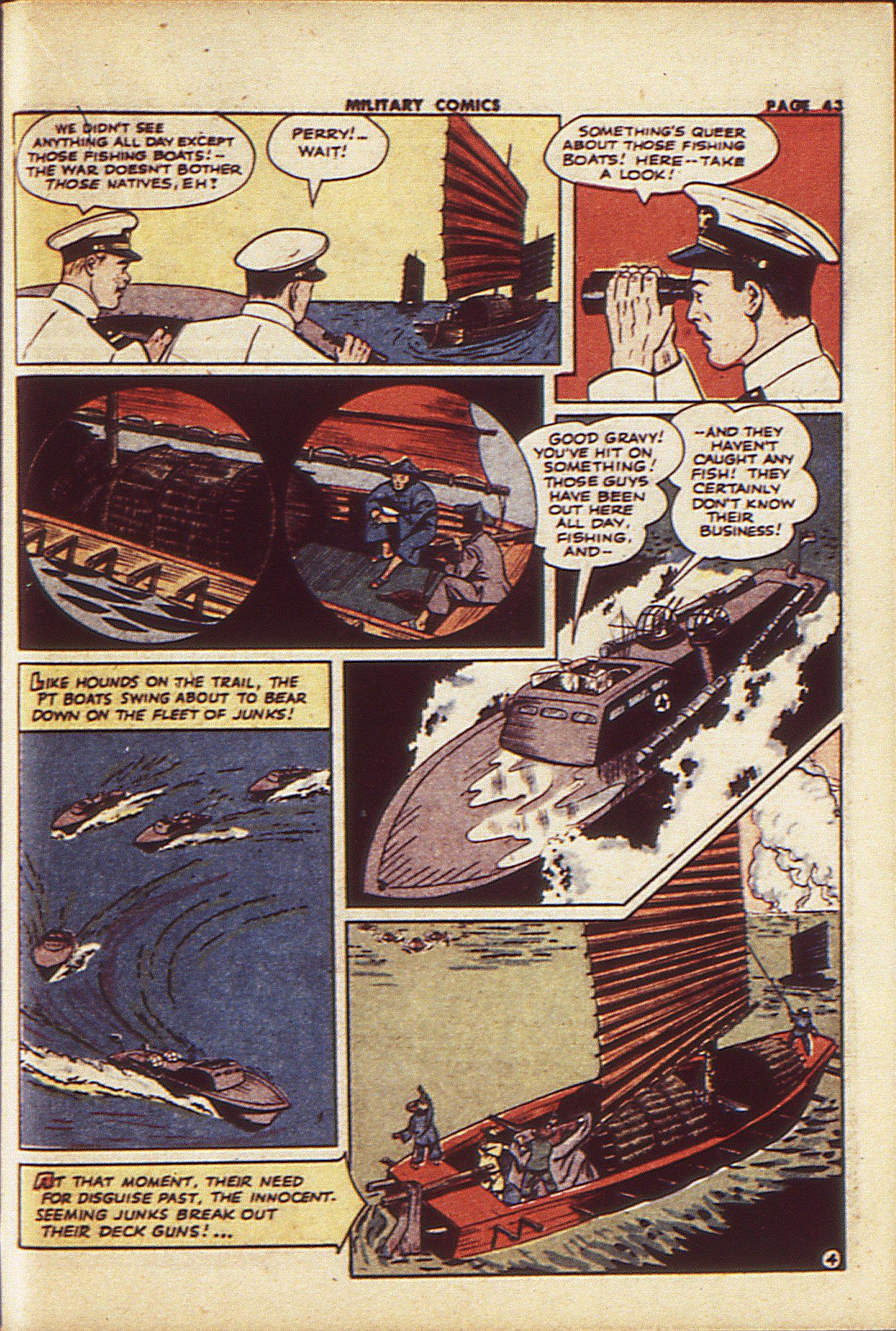 Military Comics #23 (Quality Comics), page 45. Public domain (US).