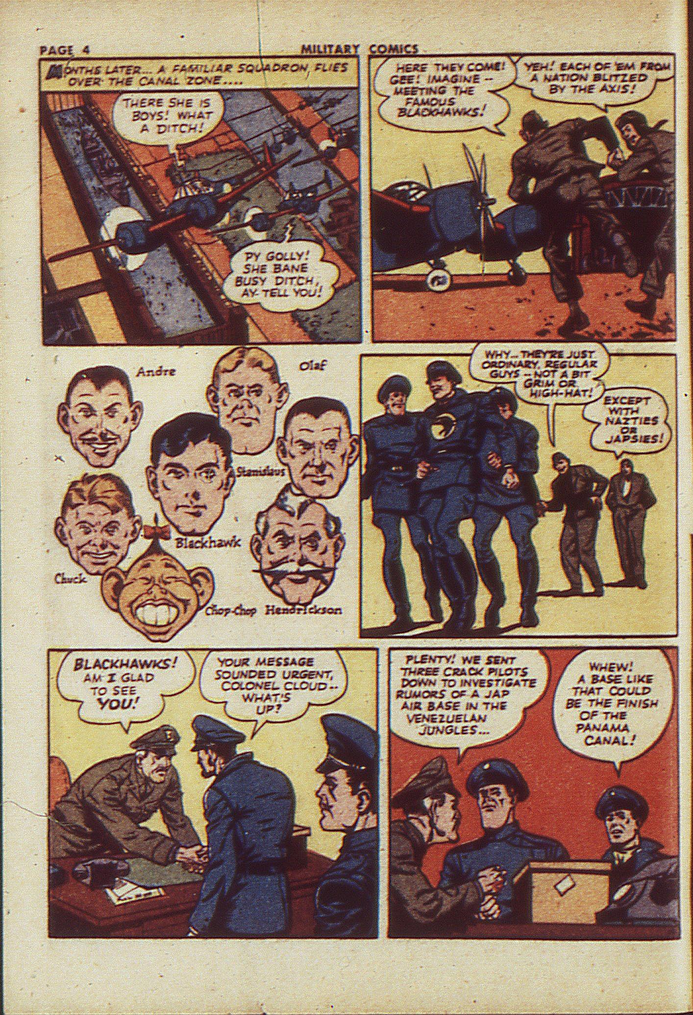 Military Comics #23 (Quality Comics), page 6. Public domain (US).